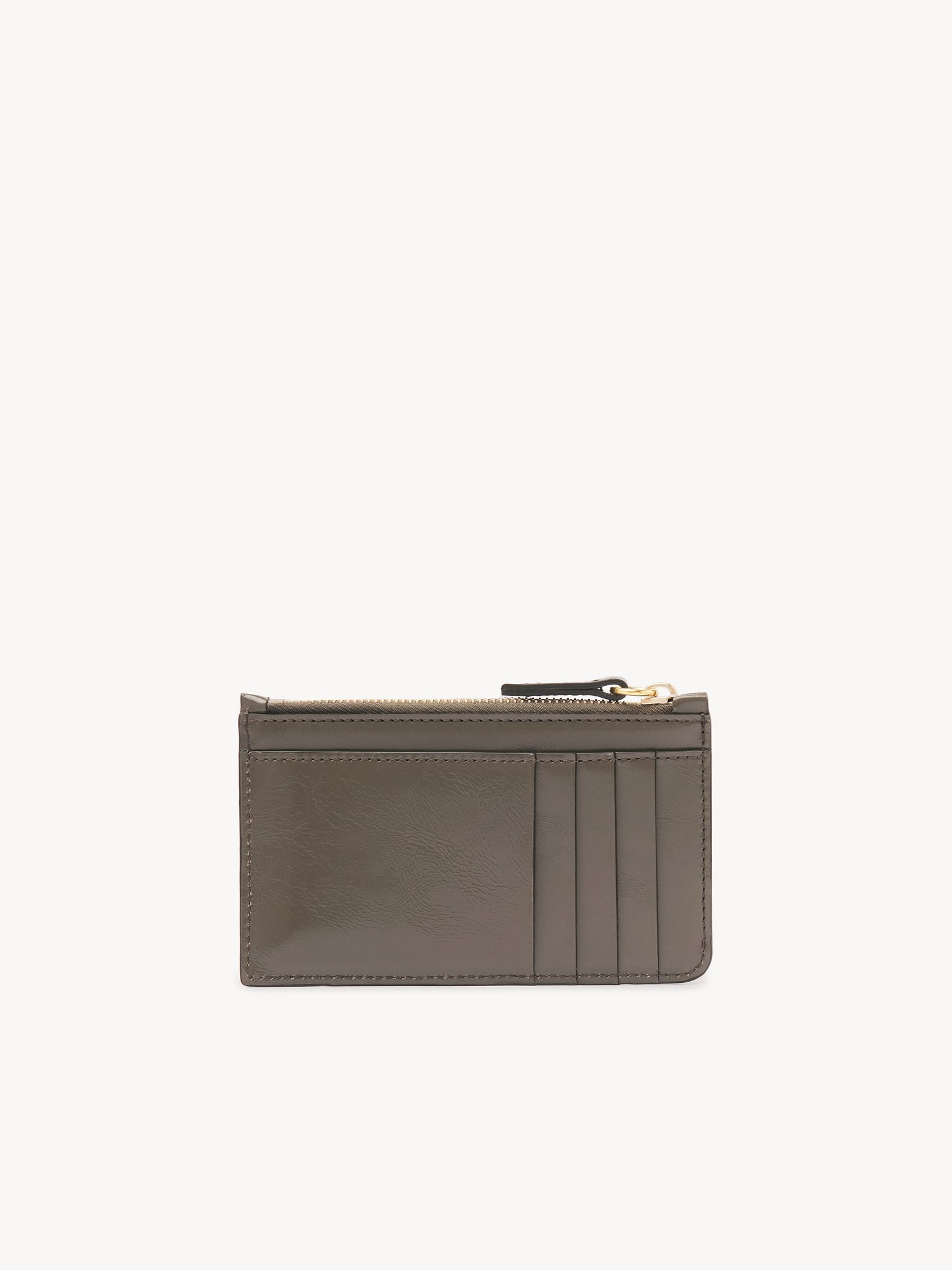 SMALL CHLOÉ ICONIC PURSE WITH CARD SLOTS IN SHINY LEATHER - 4