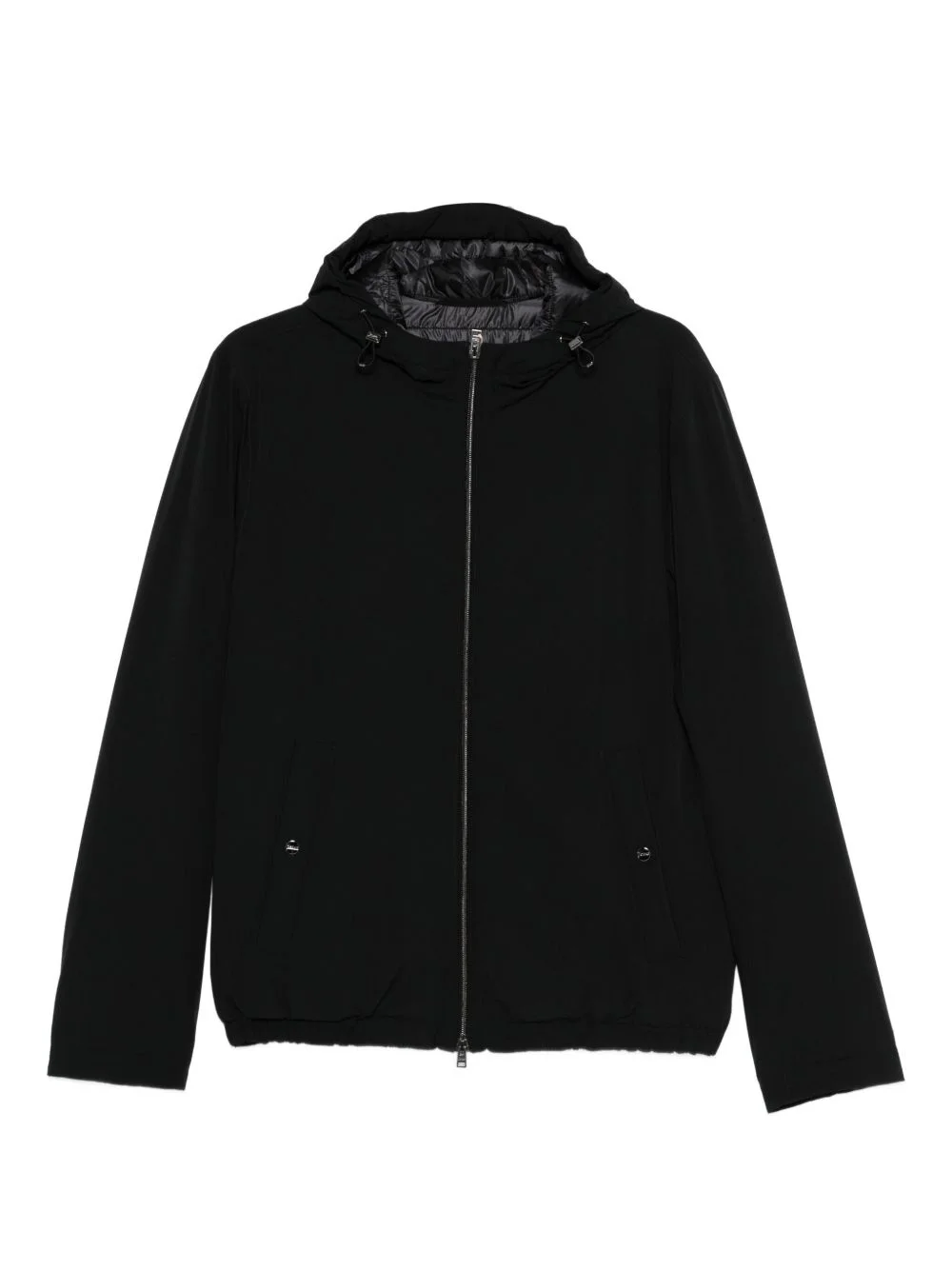 hooded zip-fastening jacket - 1