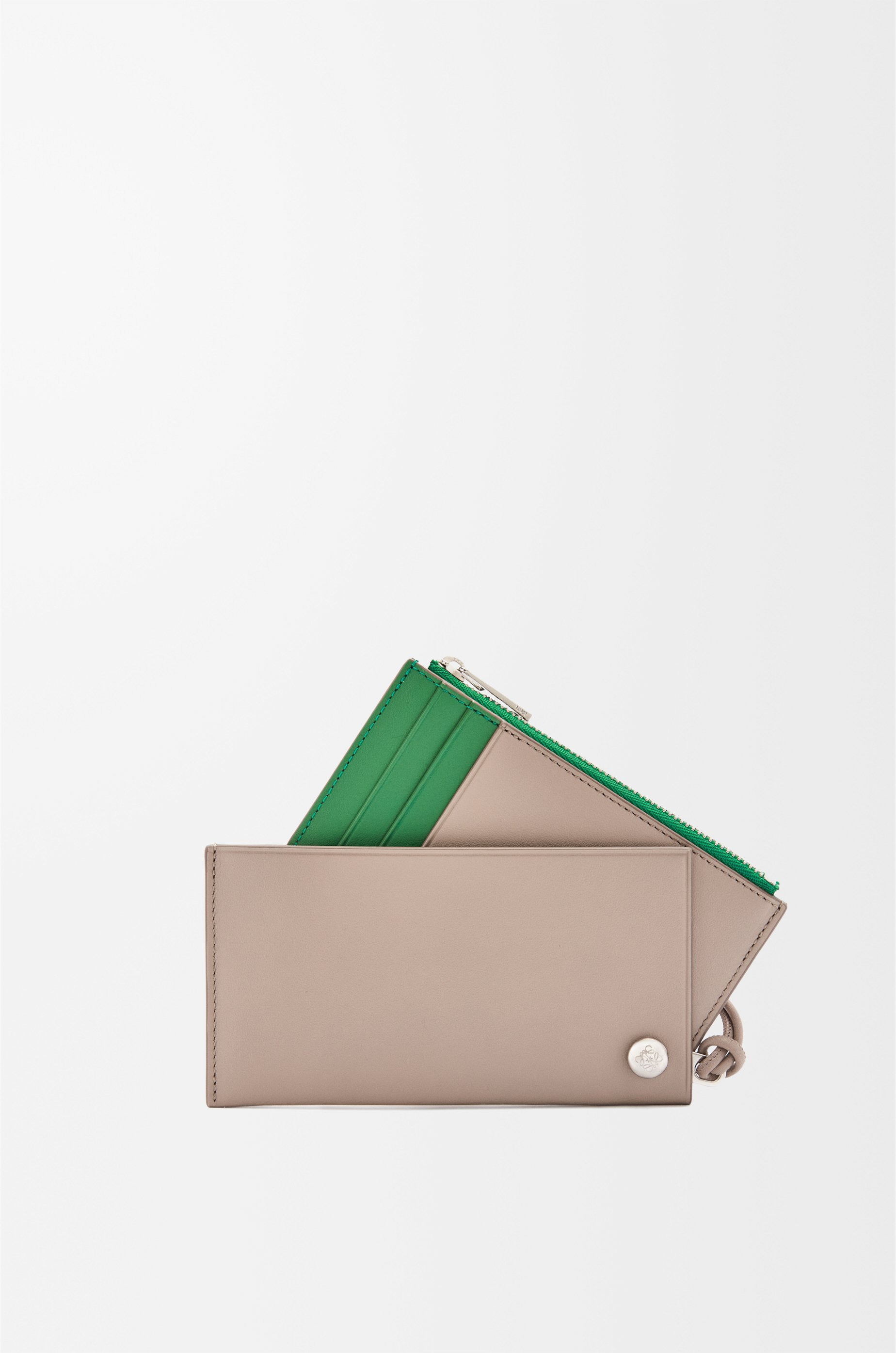 Pebble Slider coin cardholder in shiny nappa calfskin - 2