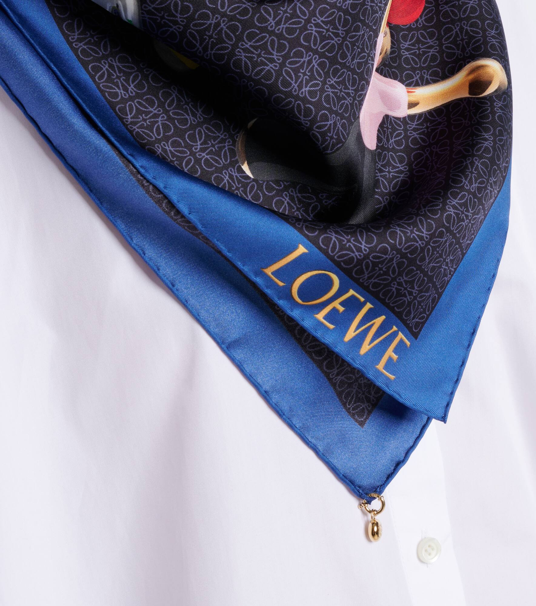 Logo silk twill scarf - 3