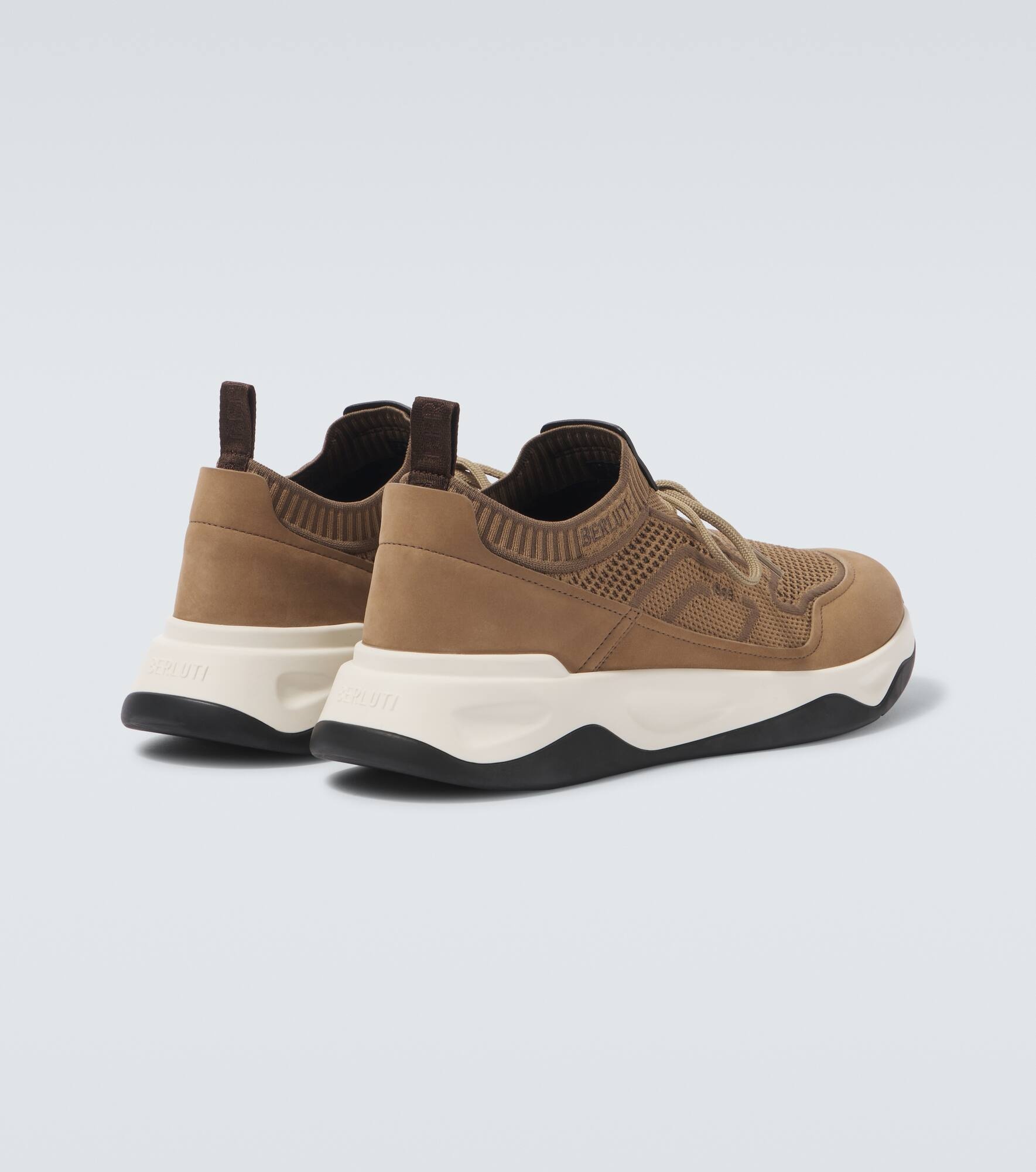 Shadow leather-trimmed sneakers - 6