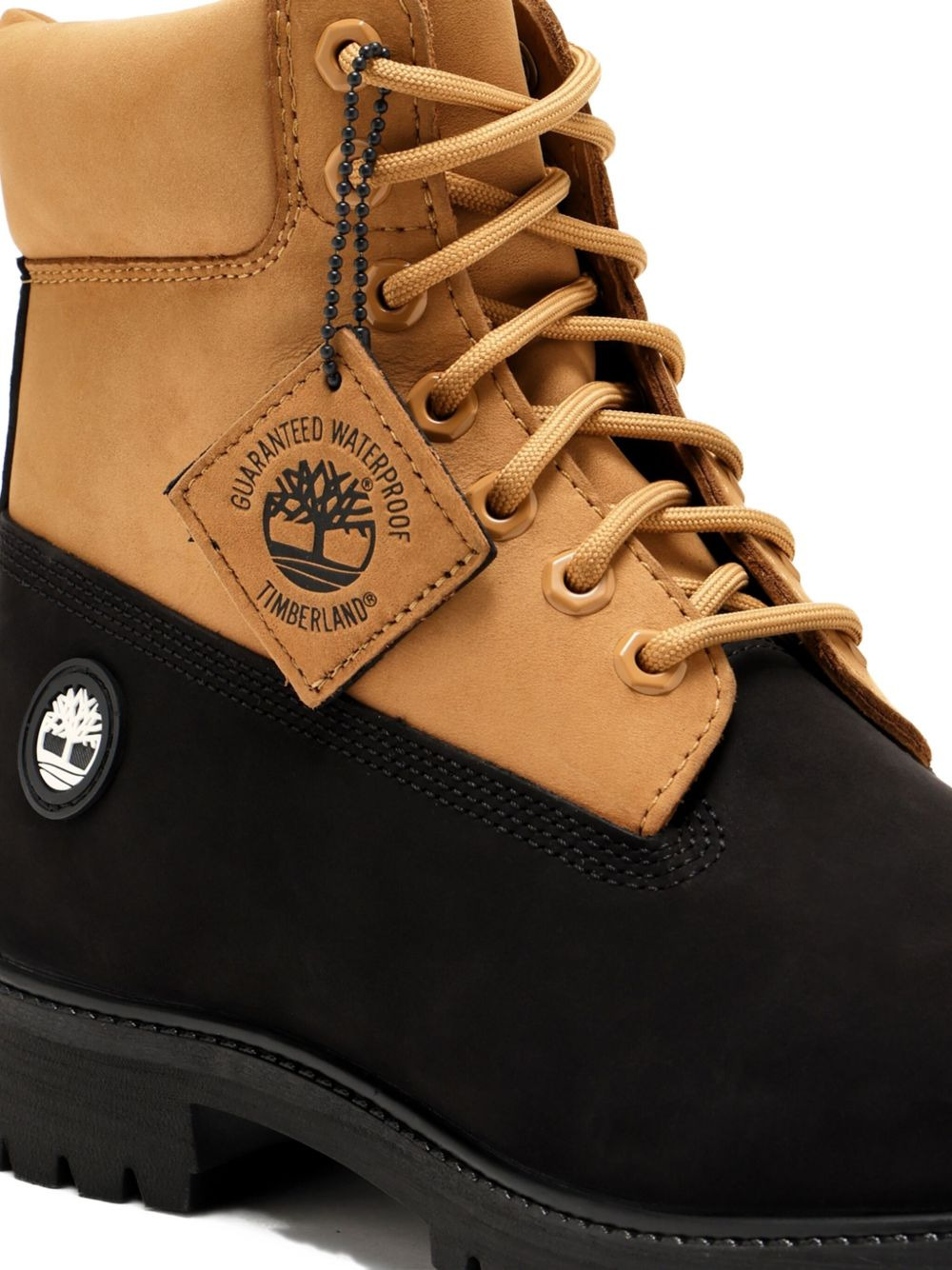 leather two-tone boots - 3