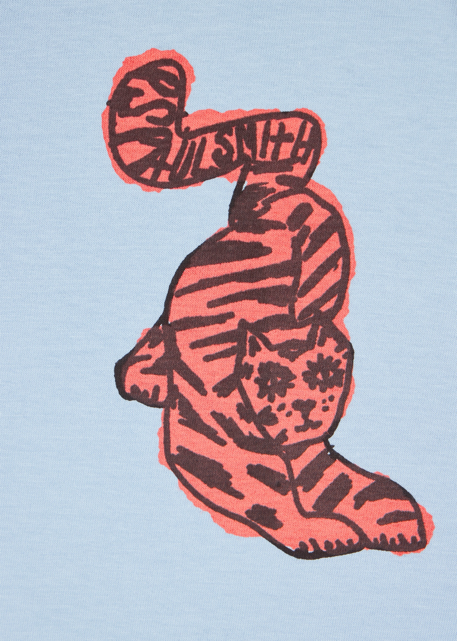 Women's Dusky Blue 'Tiger' T-Shirt - 2
