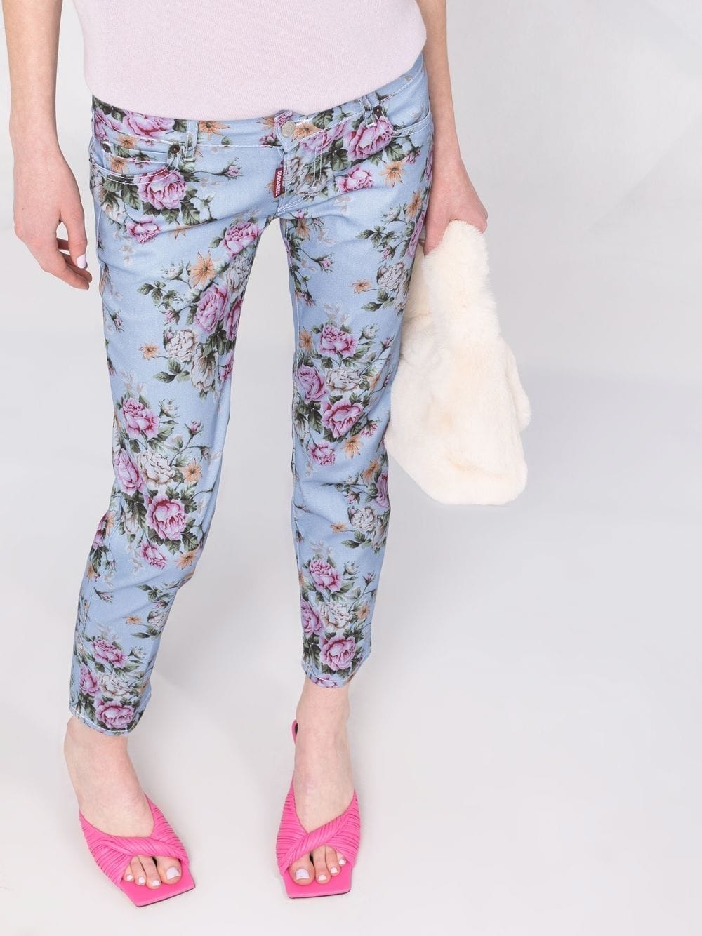 floral-print skinny trousers - 5