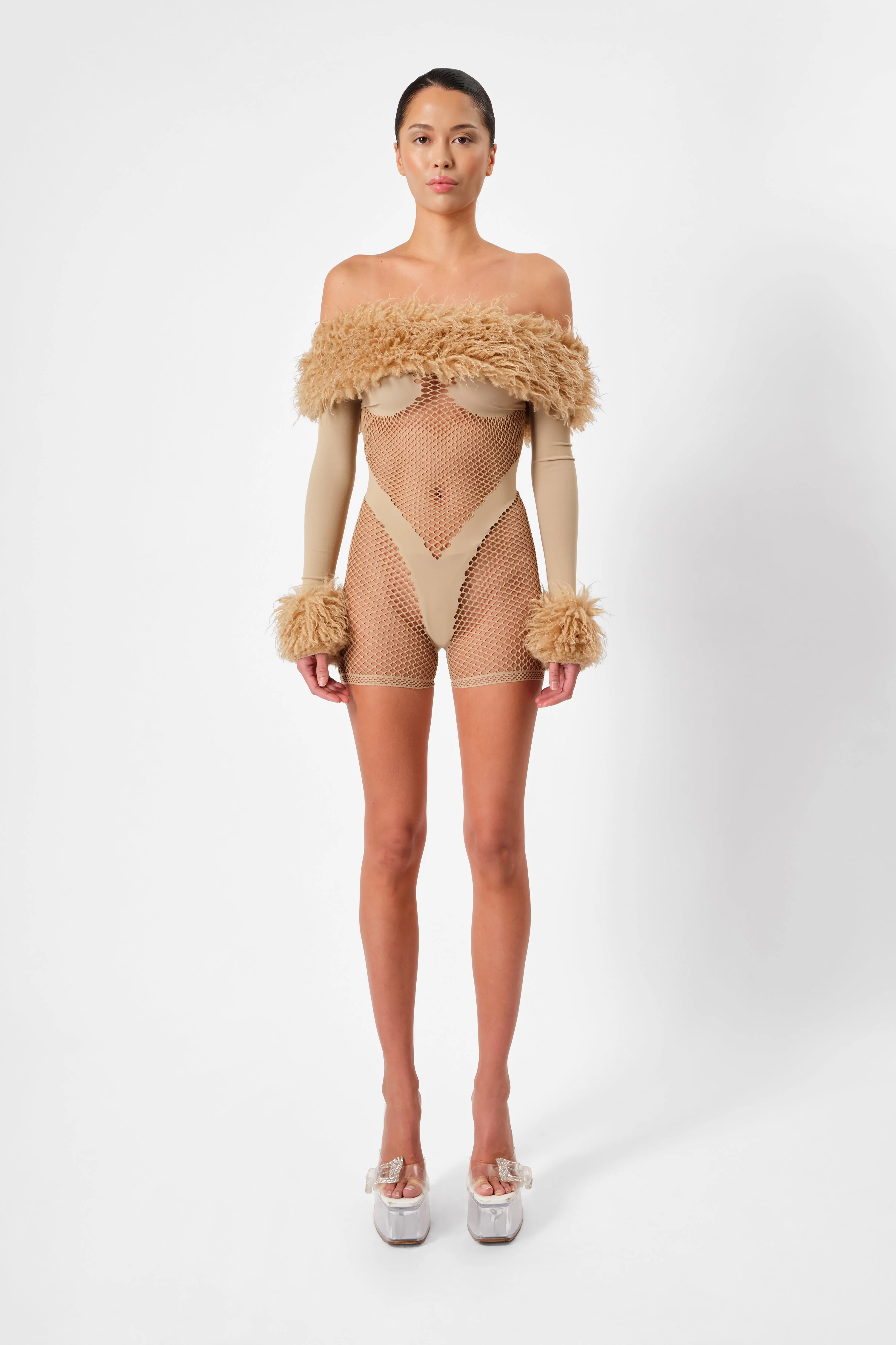 KATYA PLAYSUIT BEIGE - 1