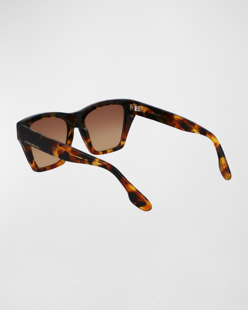 Victoria Beckham Classic V Modified Square Acetate Sunglasses outlook