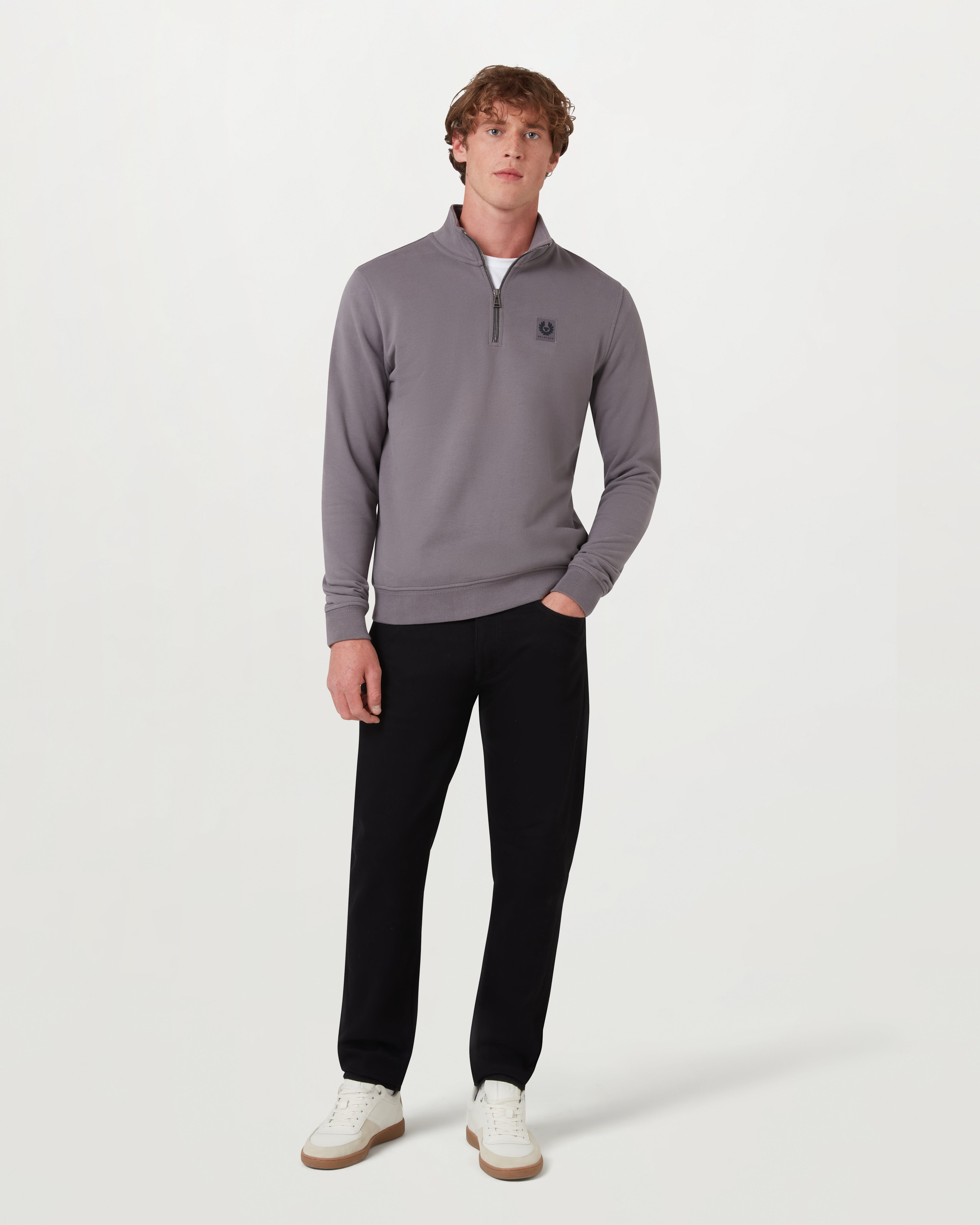 BELSTAFF QUARTER ZIP SWEATSHIRT - 2