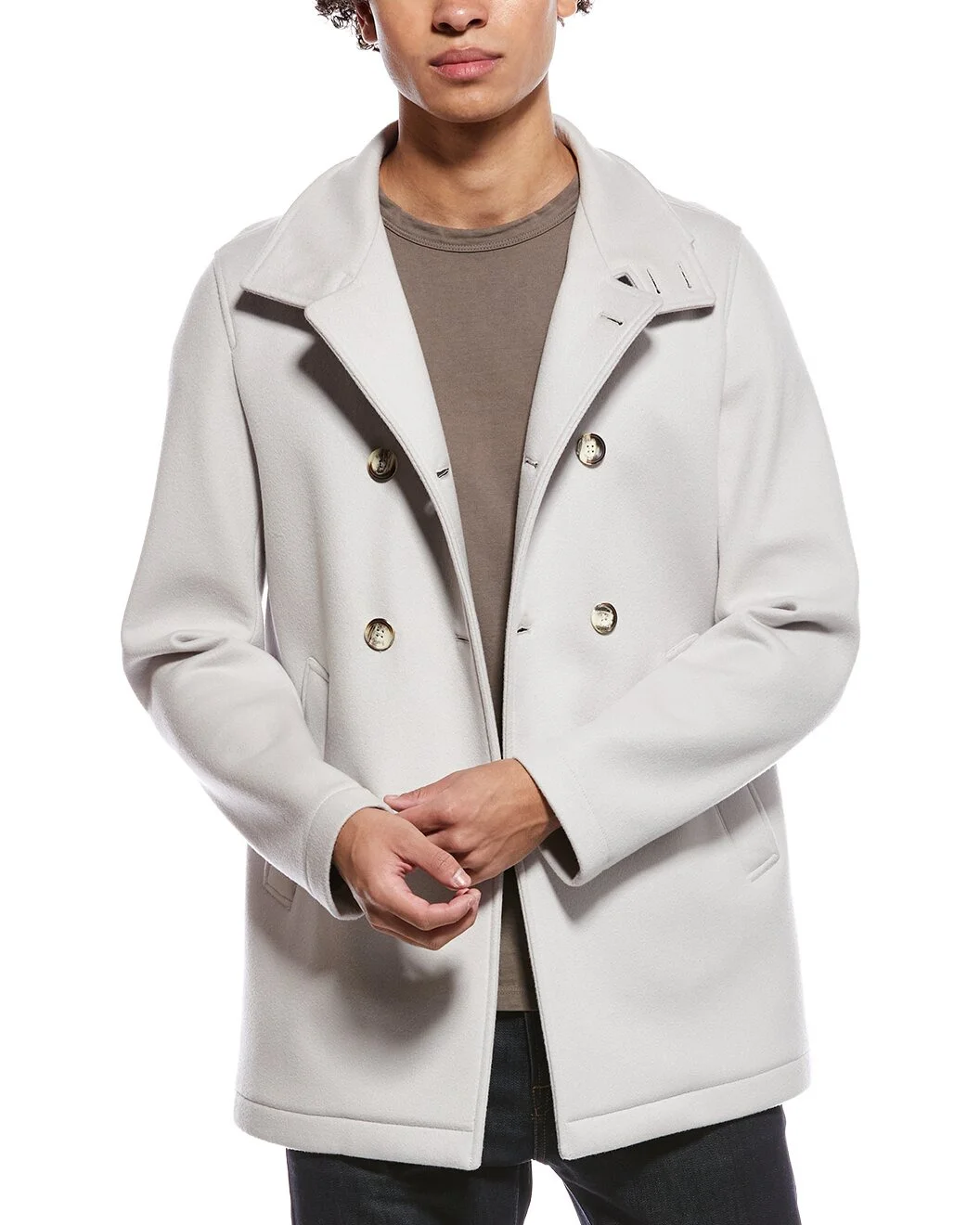 Herno Short Wool & Cashmere-Blend Coat - 1