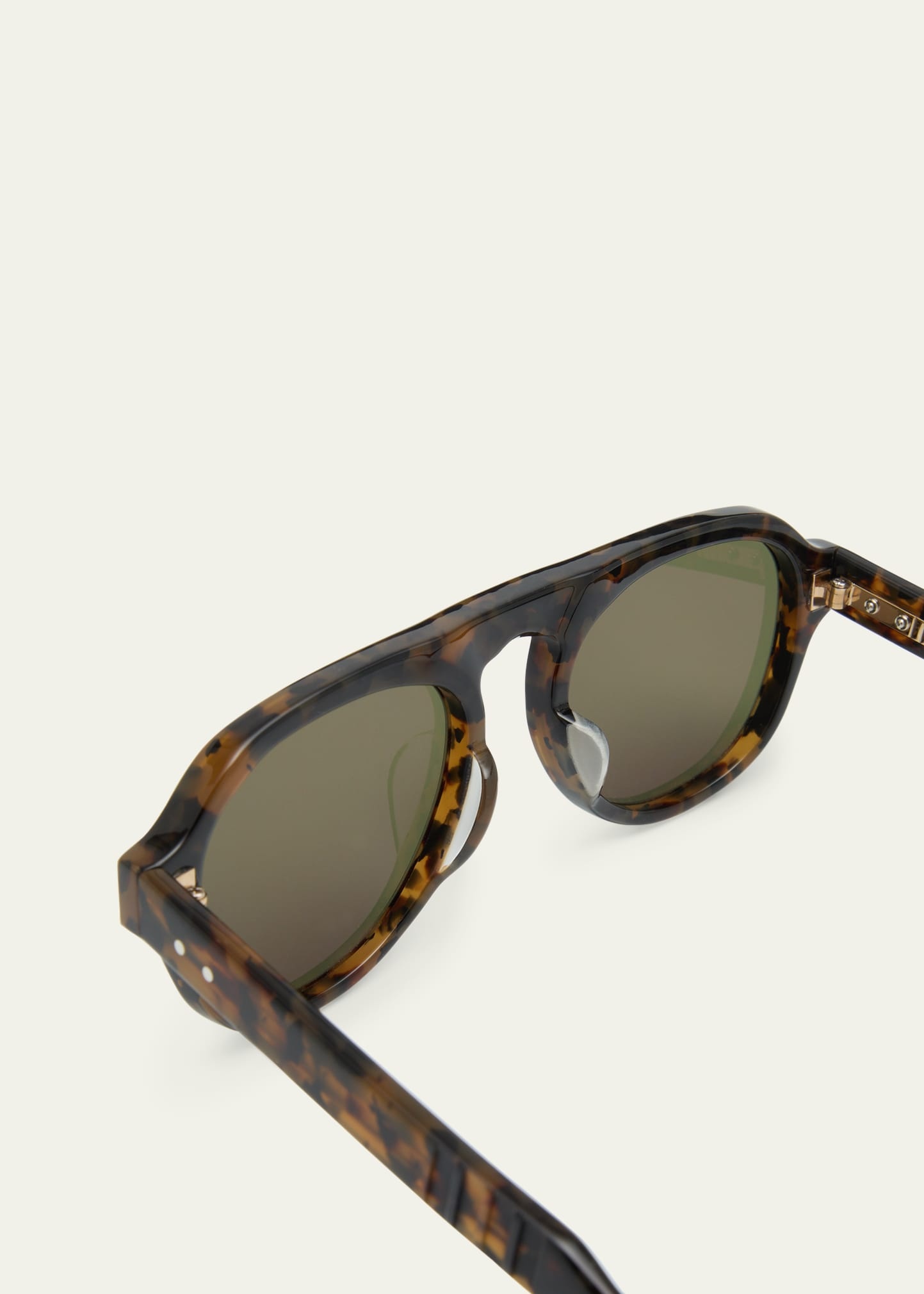 Men's Acetate Oval Sunglasses - 4