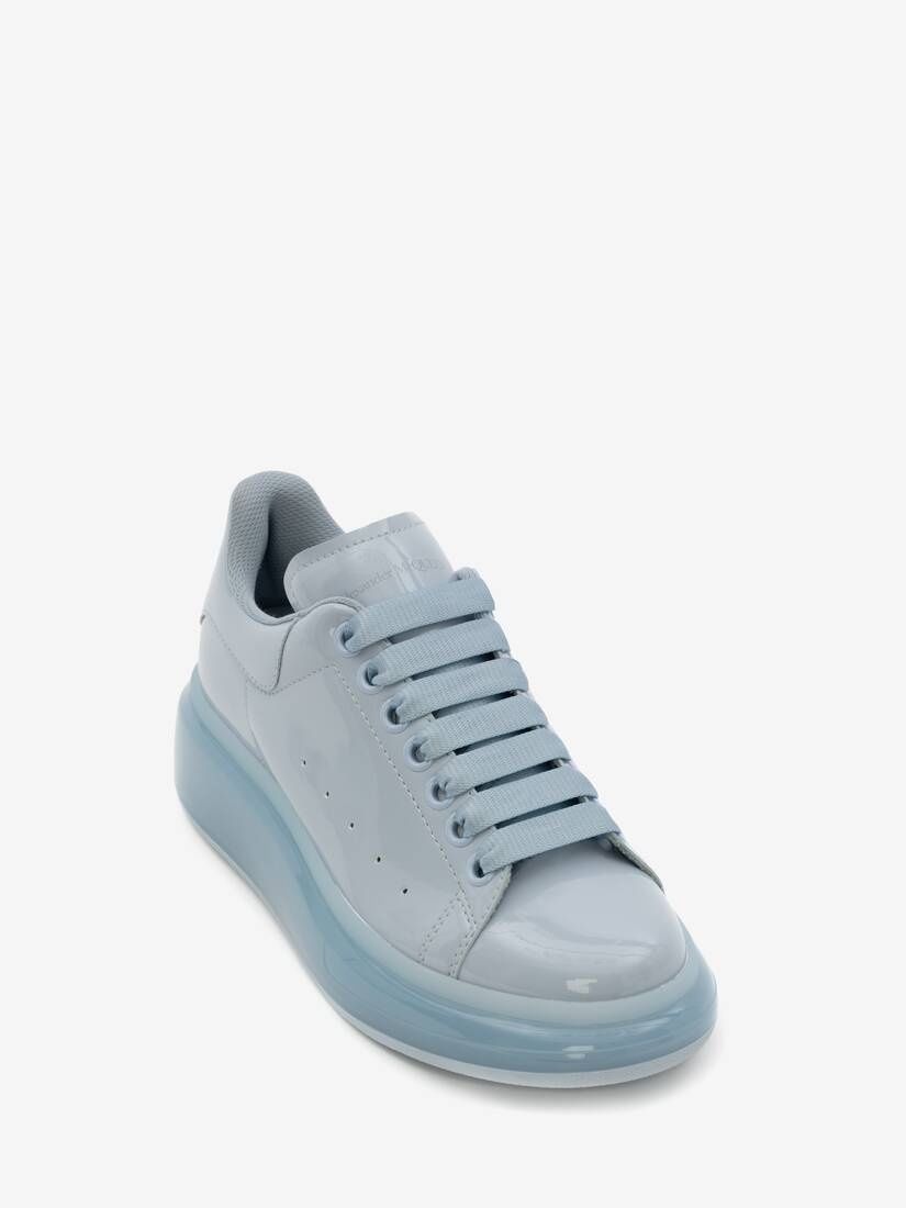 Oversized Transparent Sole Sneaker in Light Blue - 2