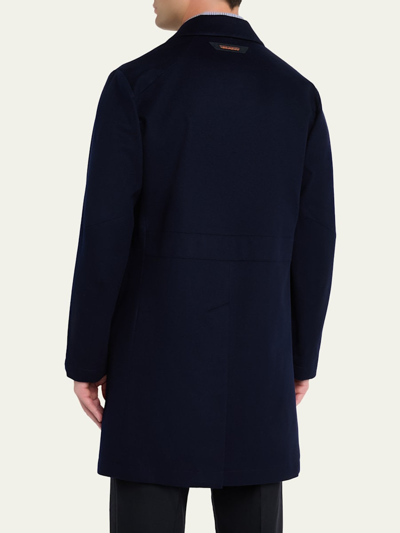 Men's Drone Wool and Cashmere Dust Coat 3