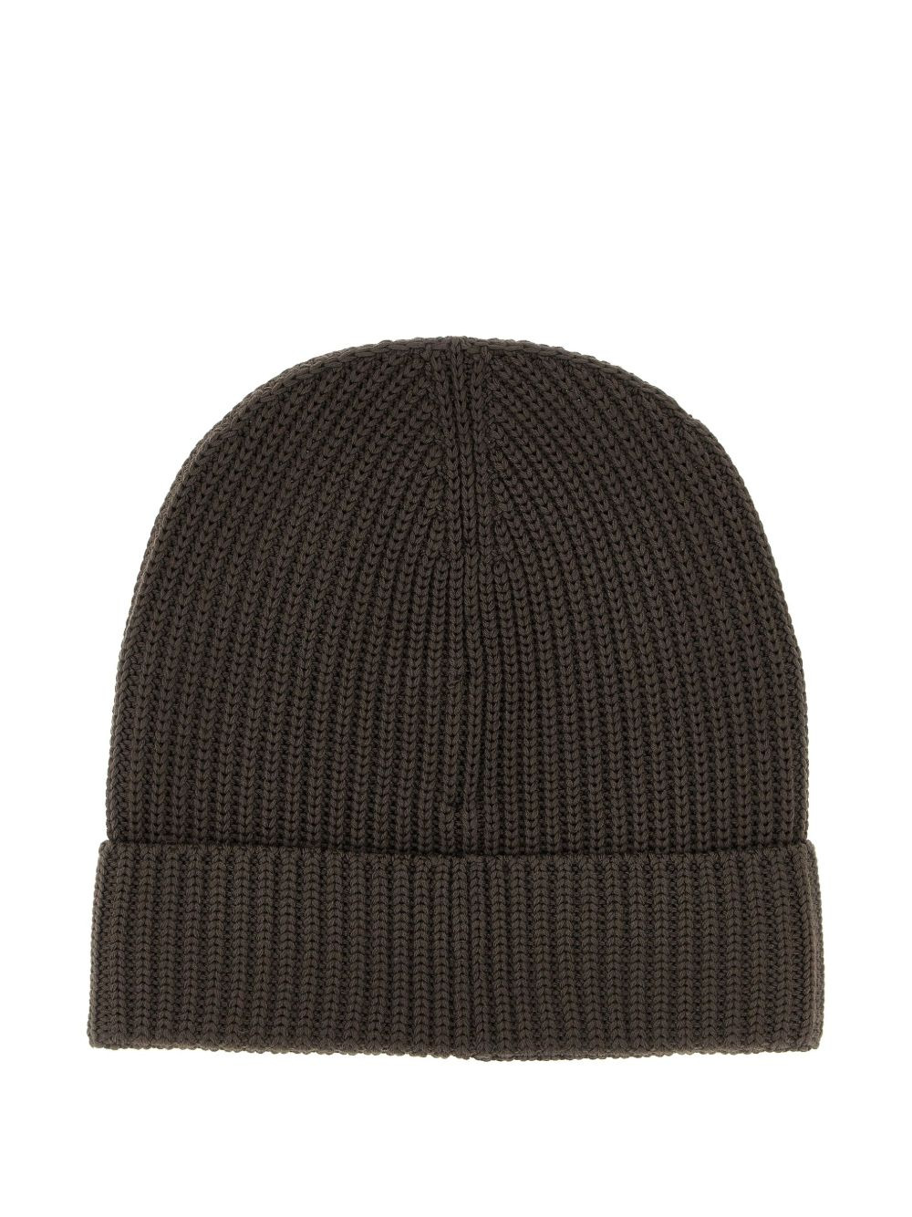 ribbed-knit logo-patch beanie - 2