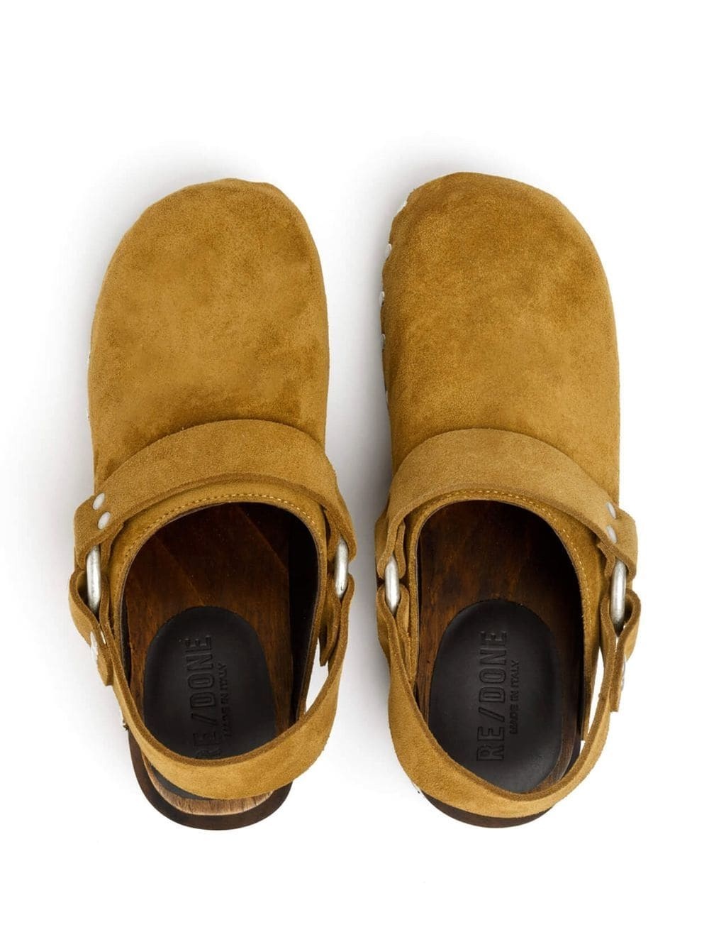 suede-leather mules - 4