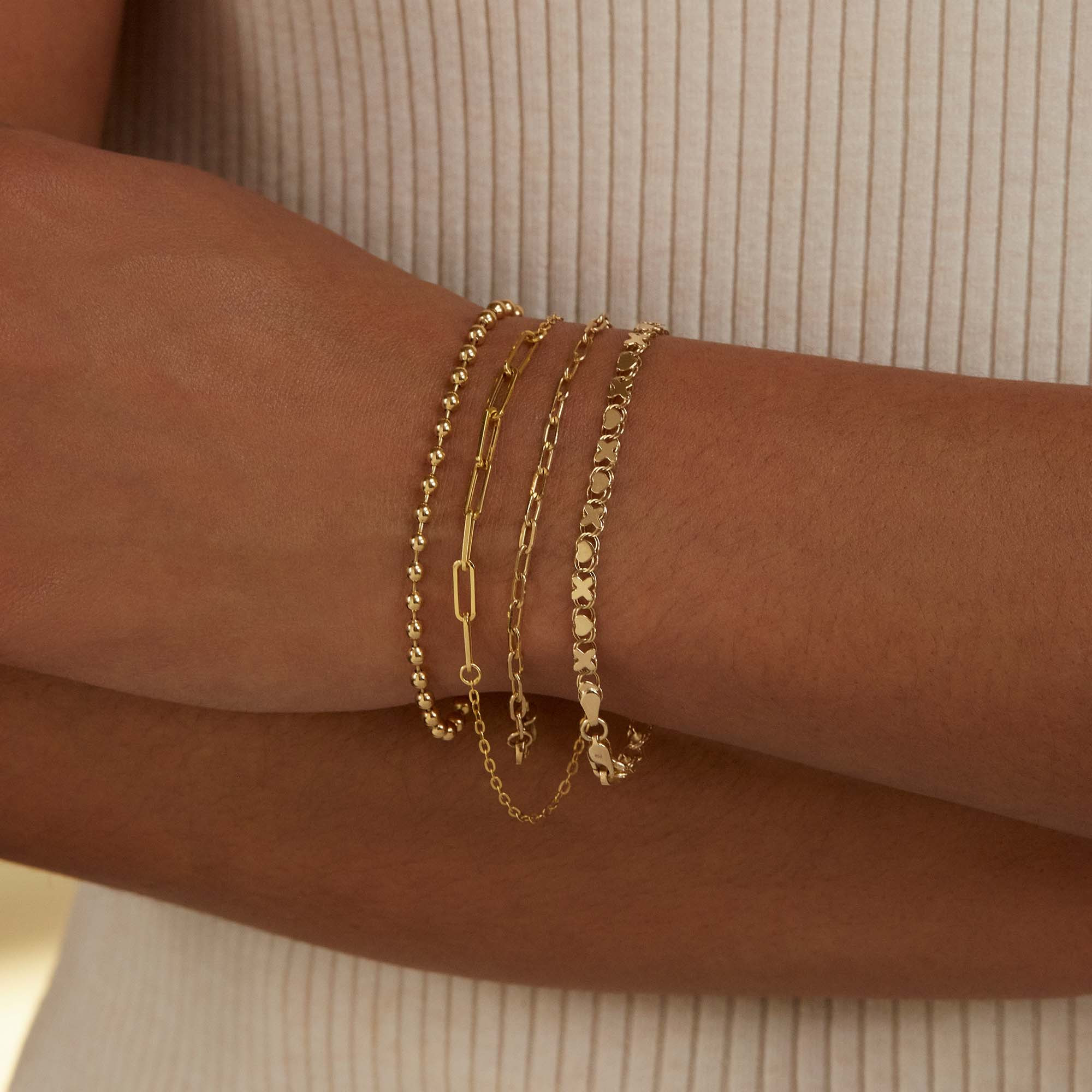 Gold Ball Chain Bracelet - 4