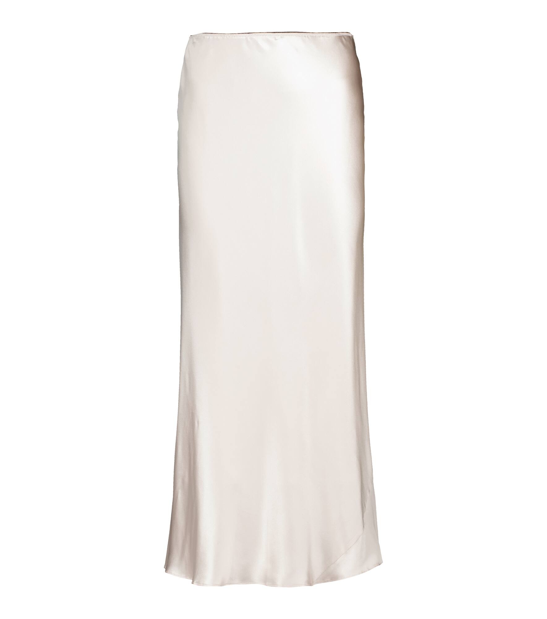 Sense of Shine silk satin midi skirt - 1