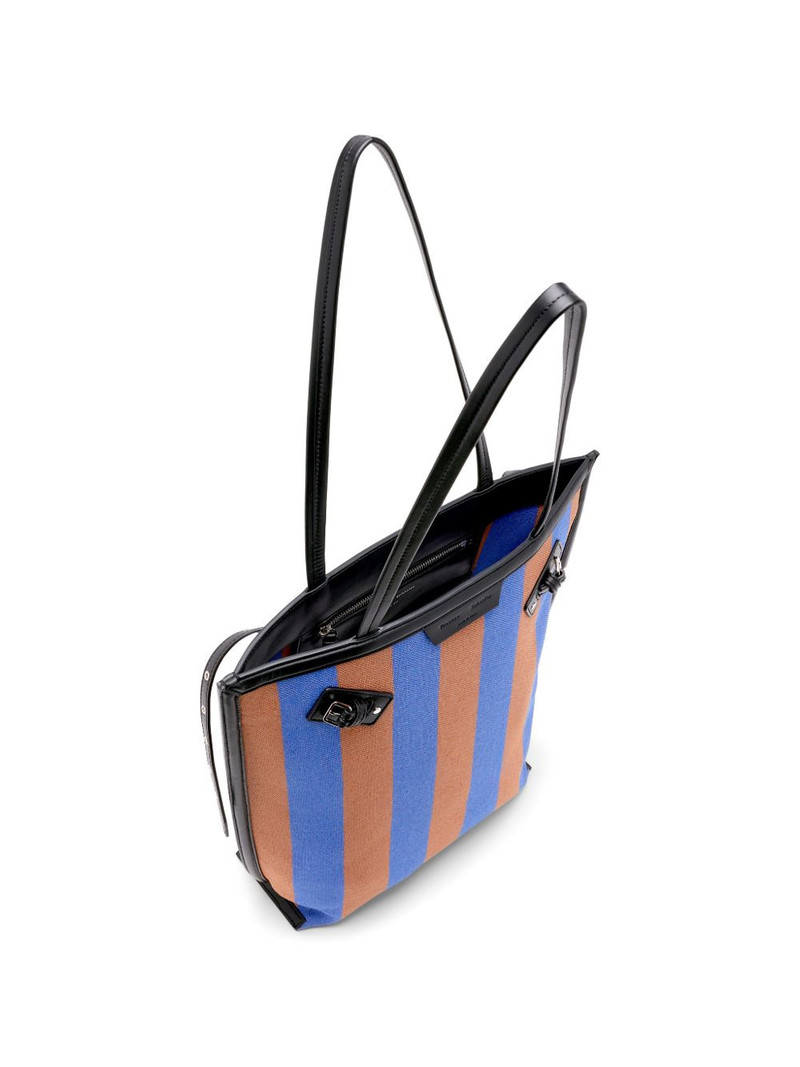 North South Days striped canvas tote bag 6