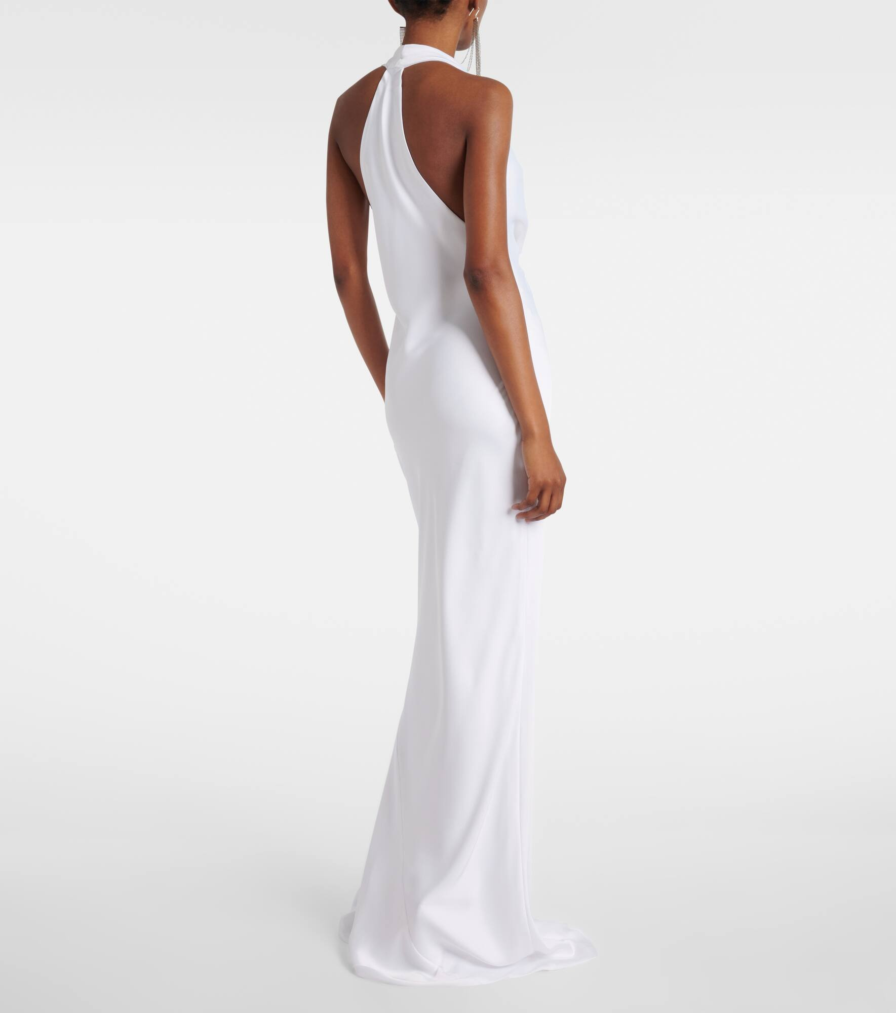 Halterneck draped gown - 3