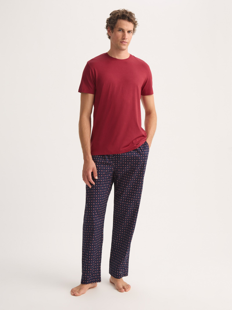 Men's T-Shirt Basel Micro Modal Stretch Rustic Red 1