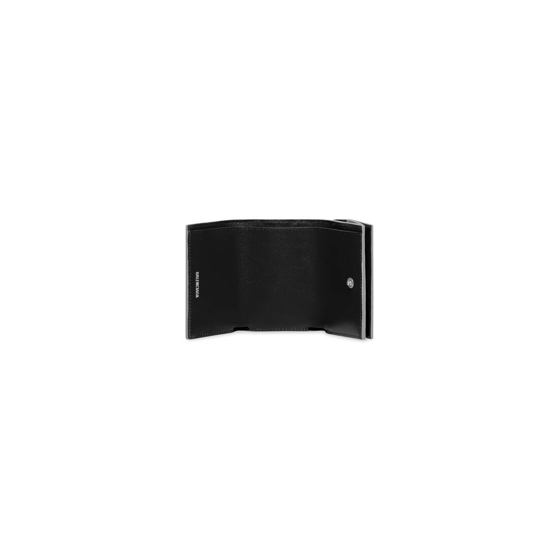 Papier Mini Wallet Metallic Effect in Silver - 2