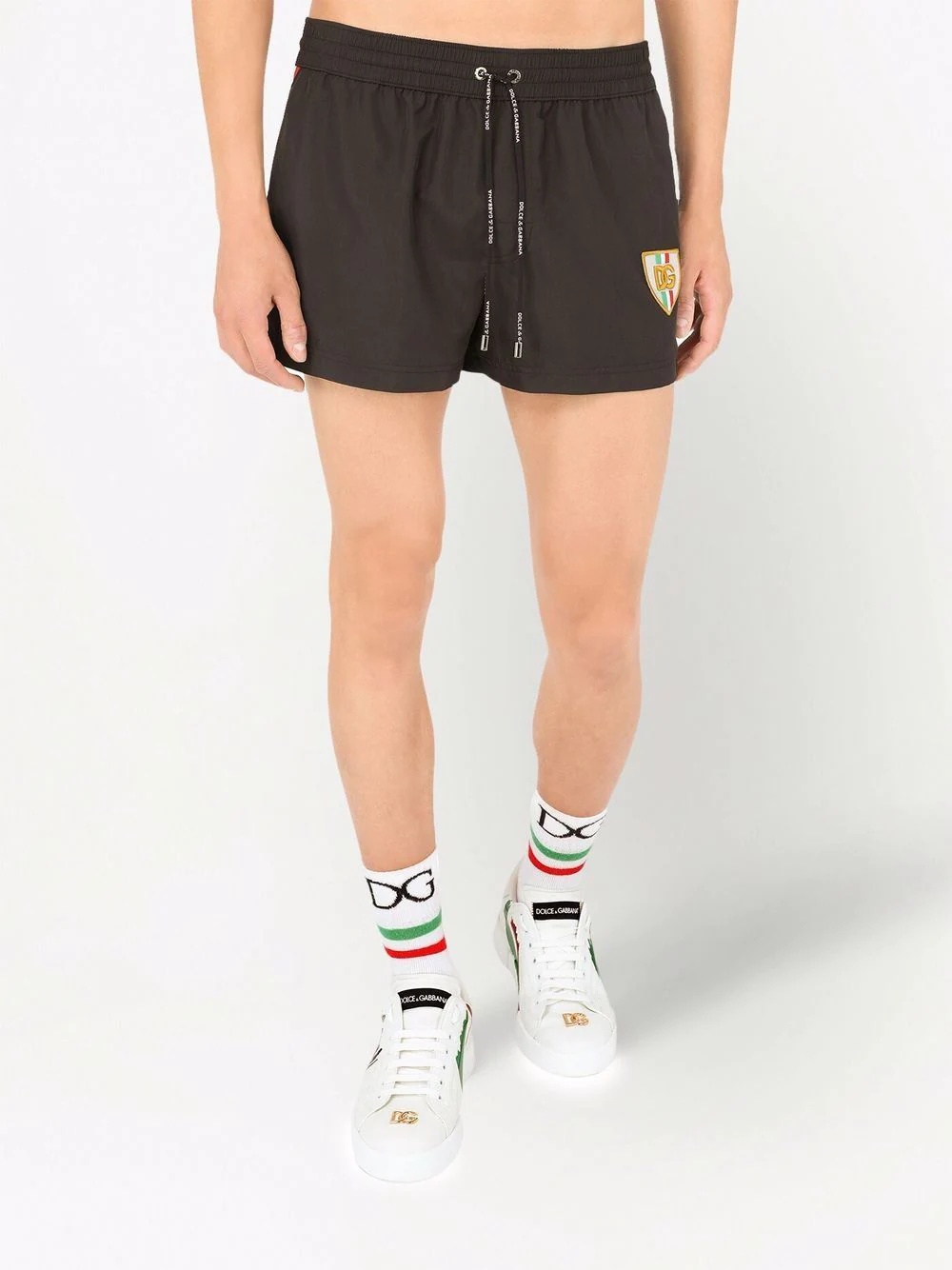 side-stripe logo swimming shorts - 3