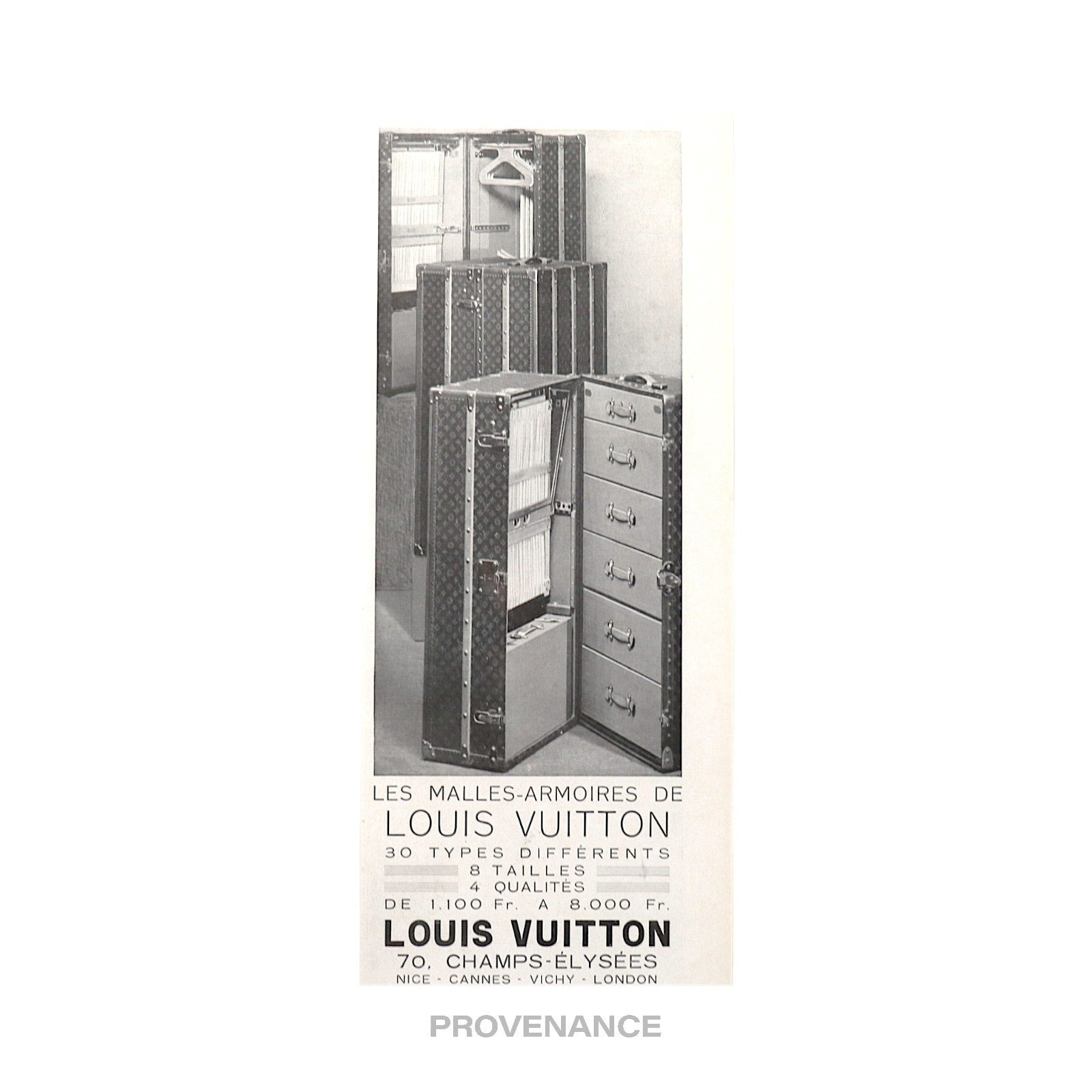 Louis Vuitton Antique Vintage Newsprint Ad - ARMOIRES - 4