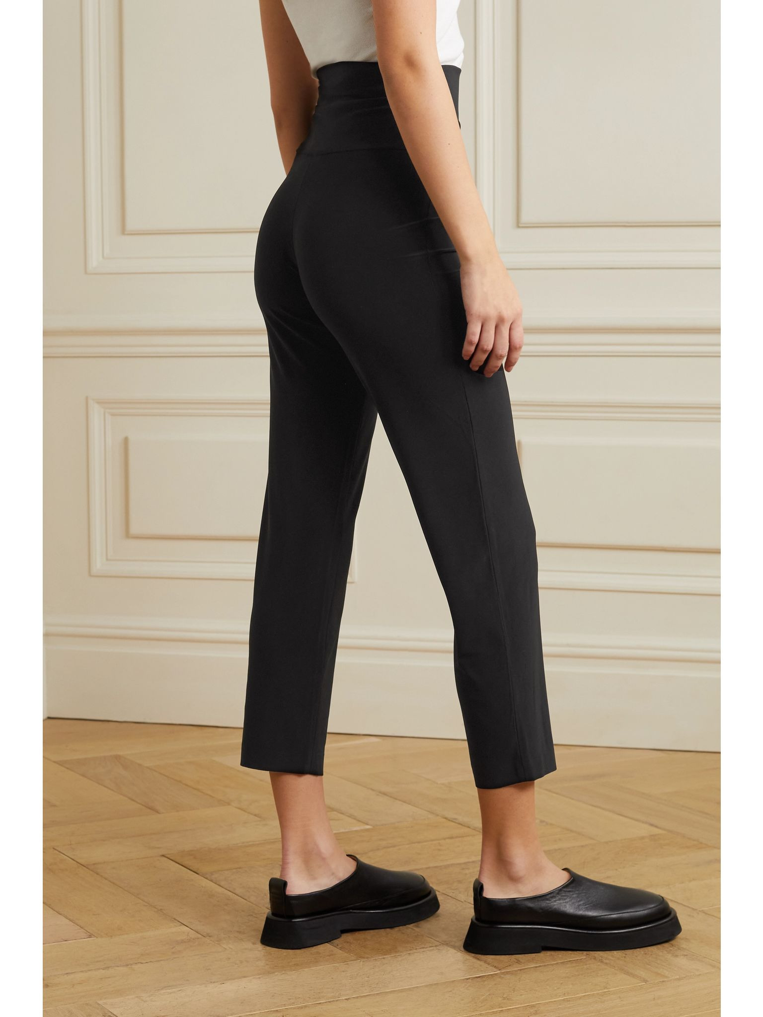 Pencil stretch-jersey skinny pants Black - 3
