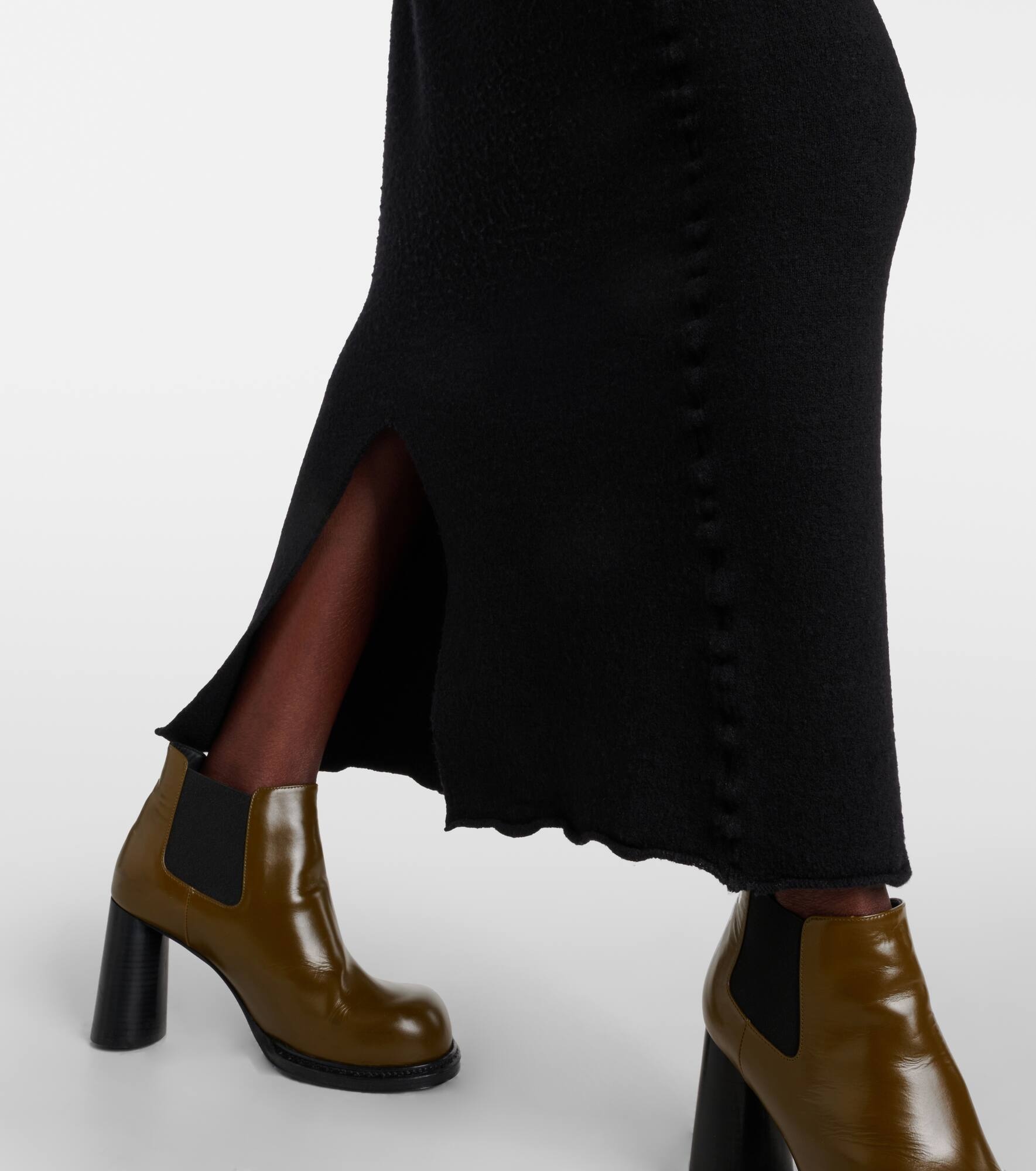 Knitted wool maxi dress - 5