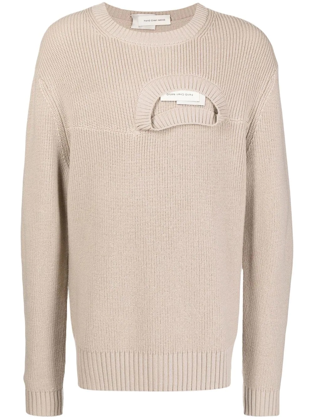 deconstructed cotton jumper - 1