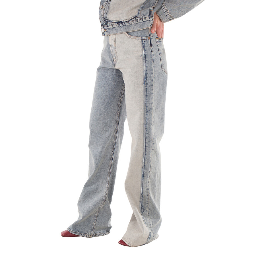 MM6 Maison Margiela 5 Pockets Pants in Light Blue - 2