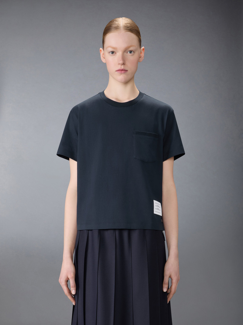 Thom Browne JERSEY BOXY POCKET TEE outlook