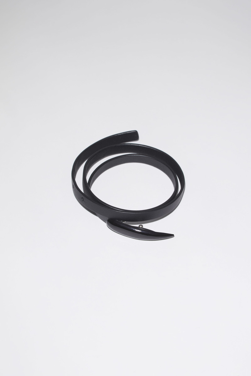 Leather nail bracelet - Black 1