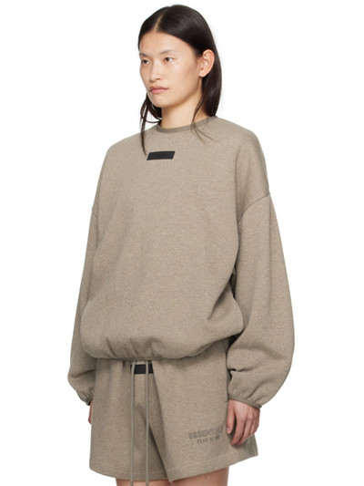 ESSENTIALS Gray Elasticized Sweatshirt outlook