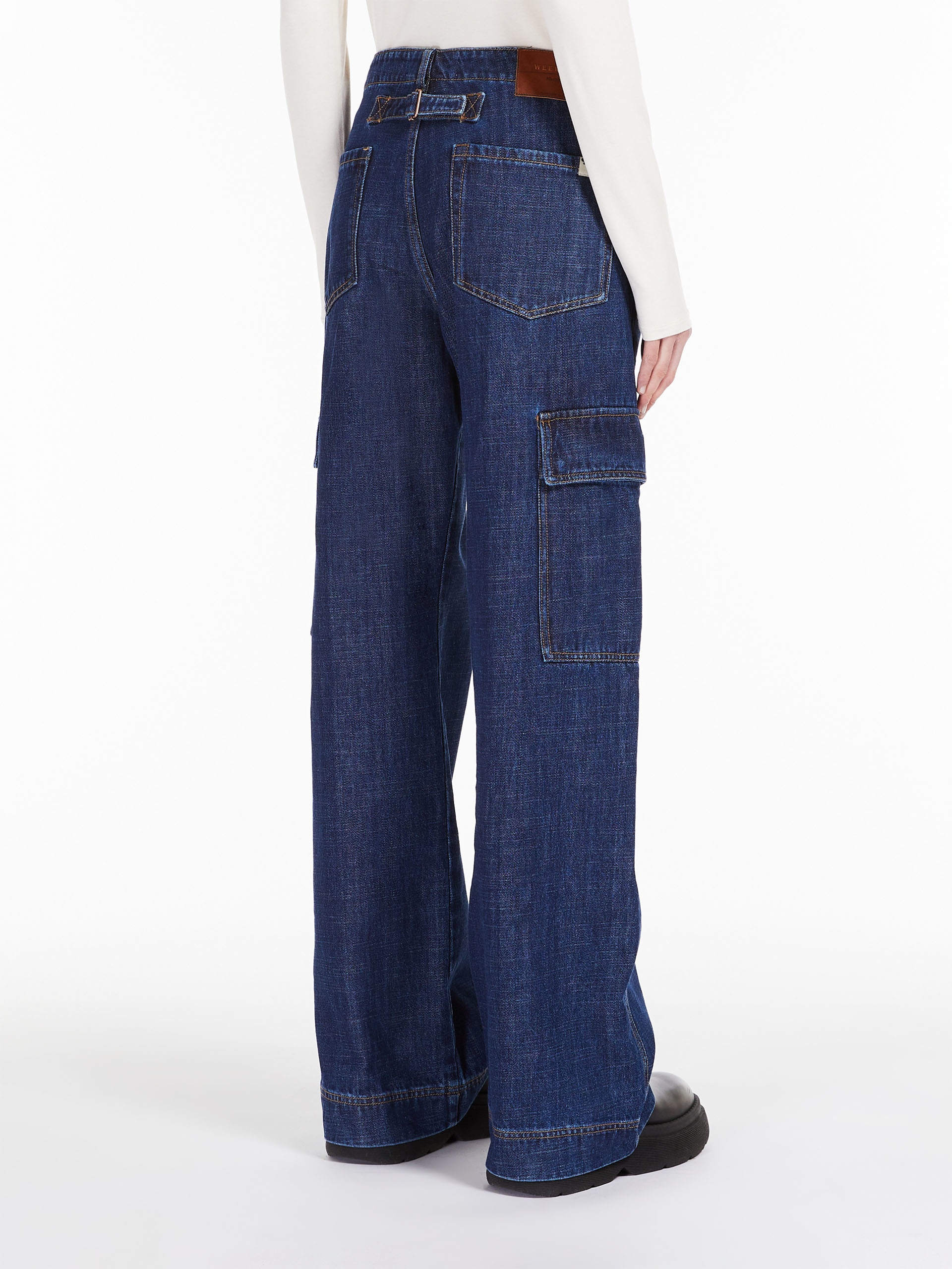 CALIFFO Cotton denim trousers - 4