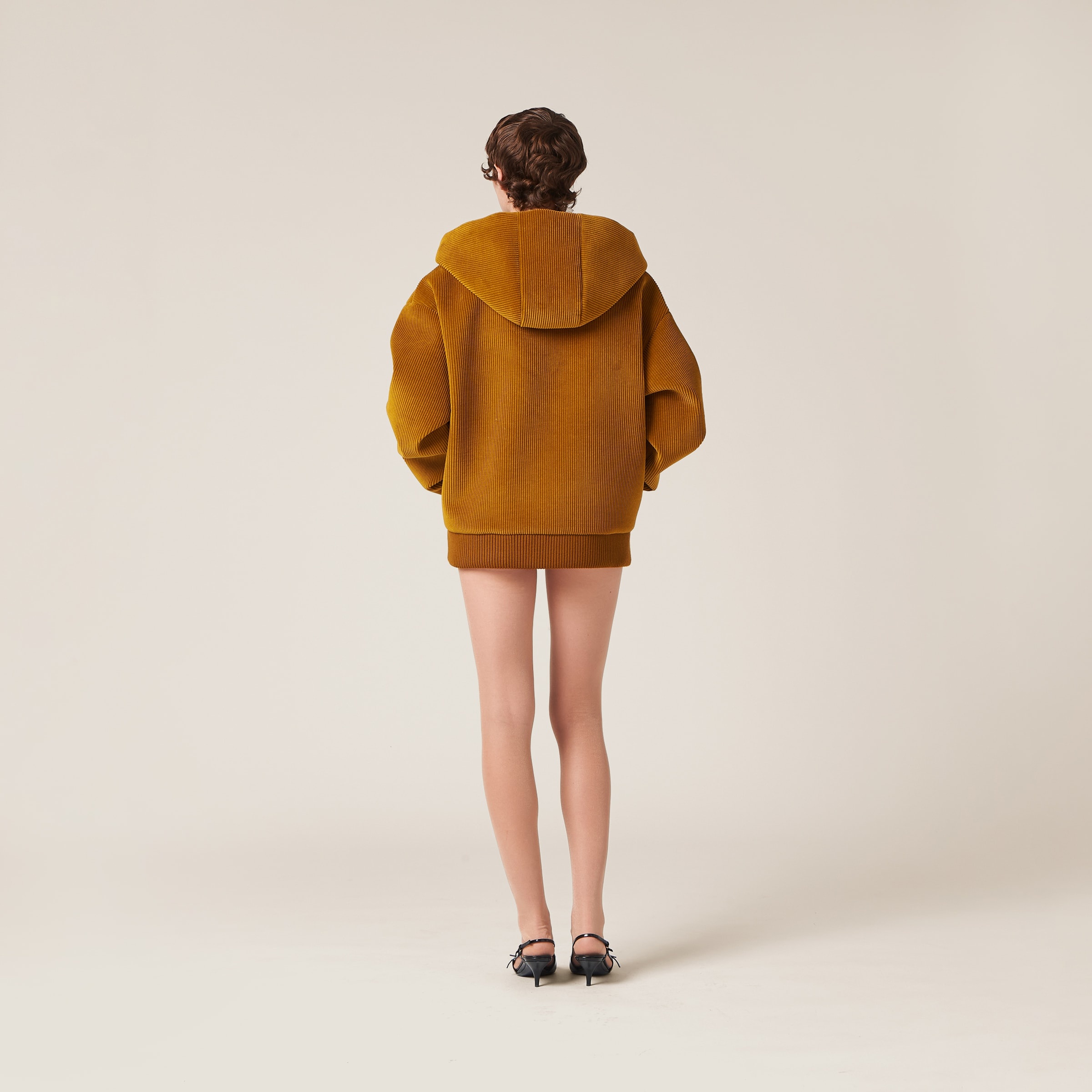 Corduroy hoodie jacket - 3