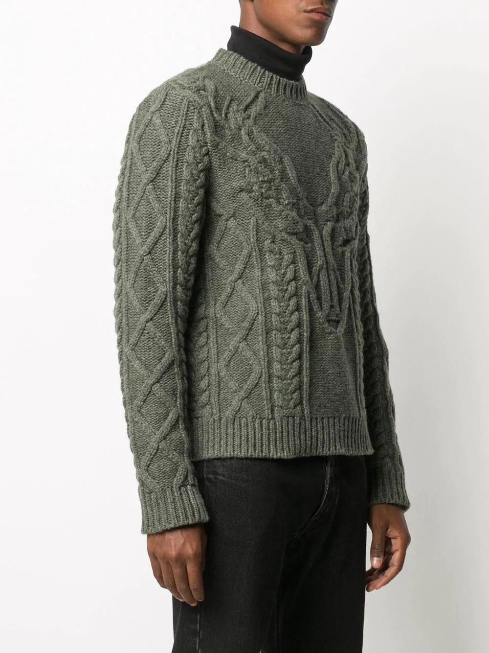 cable knit jumper - 3