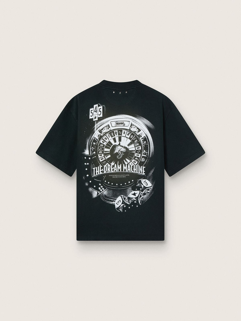 Golden Goose Golden Goose /  Fivefourfive Collab black “Dream Time” T-shirt outlook