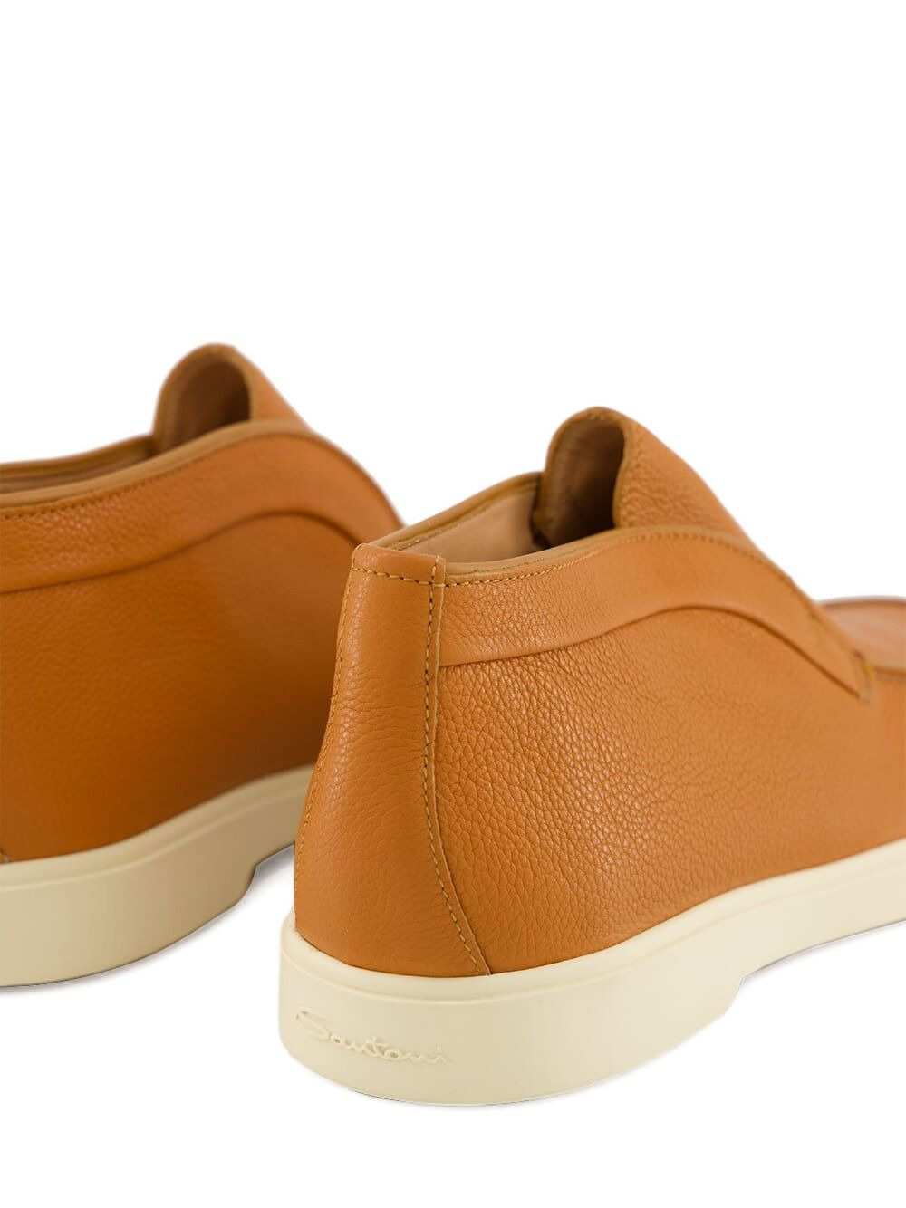 leather slip-on boots - 5