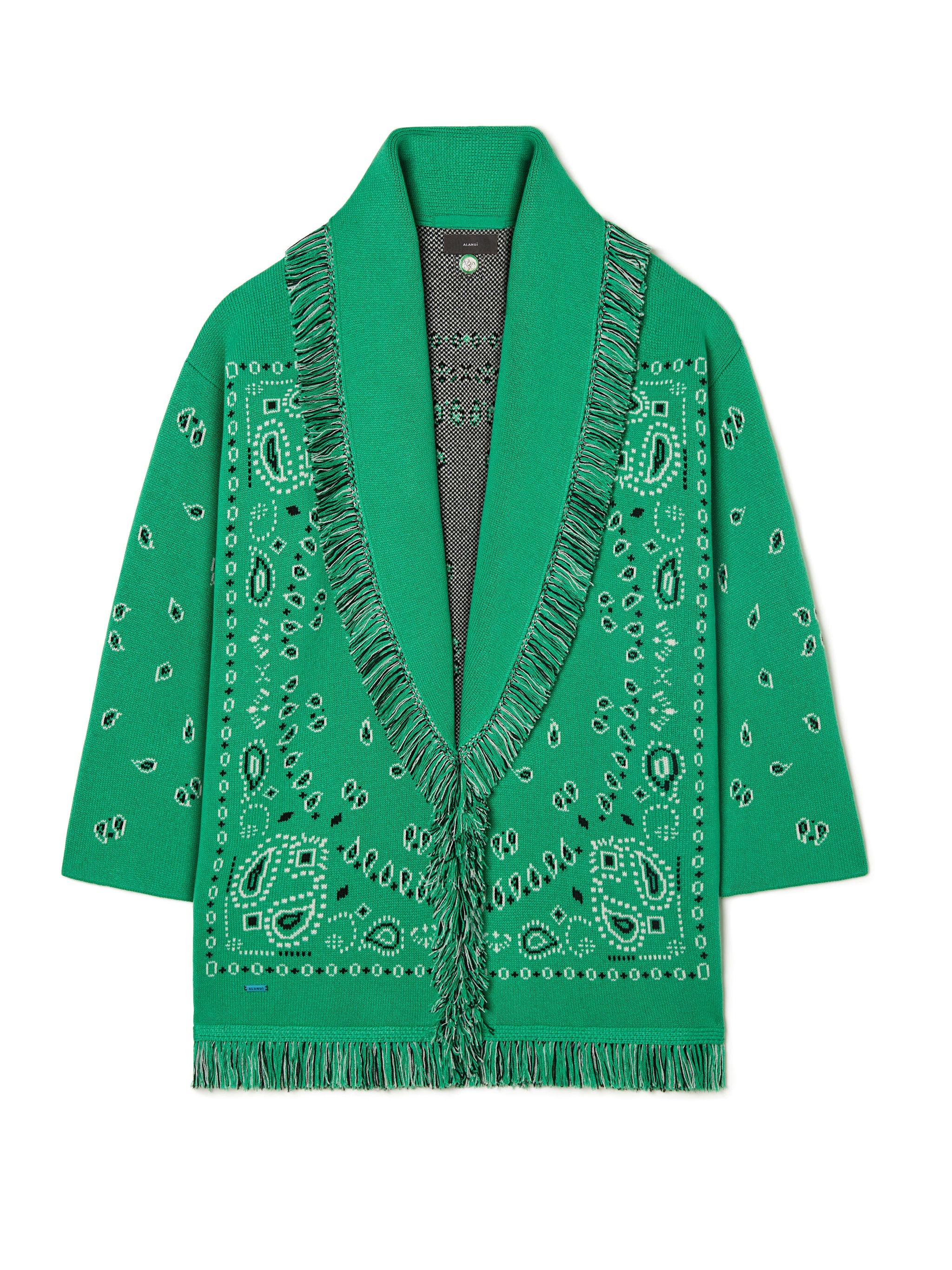 Bandana Jacquard Cardigan - 1