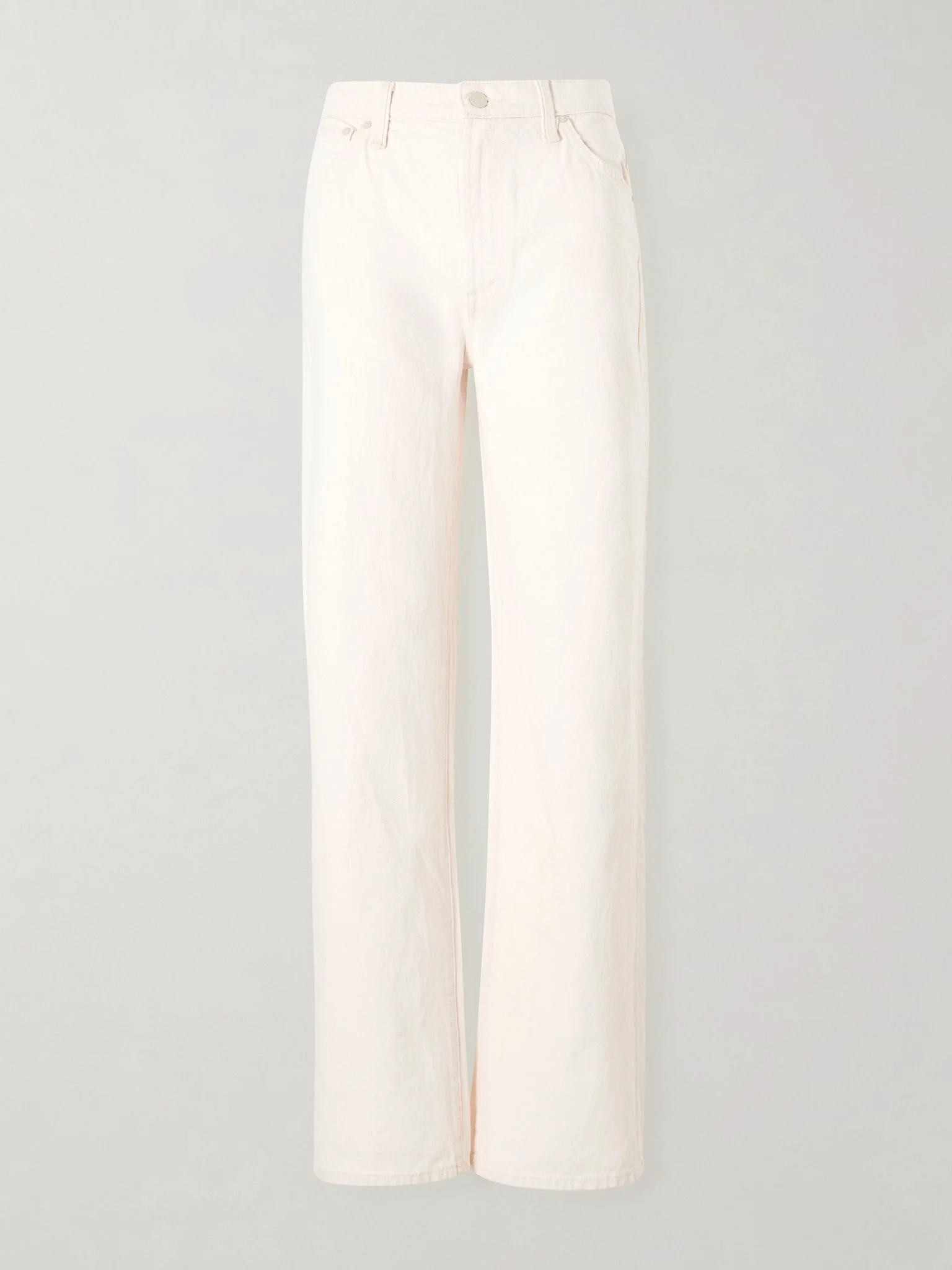 The Dodger Skimp mid-rise straight-leg jeans Cream - 1