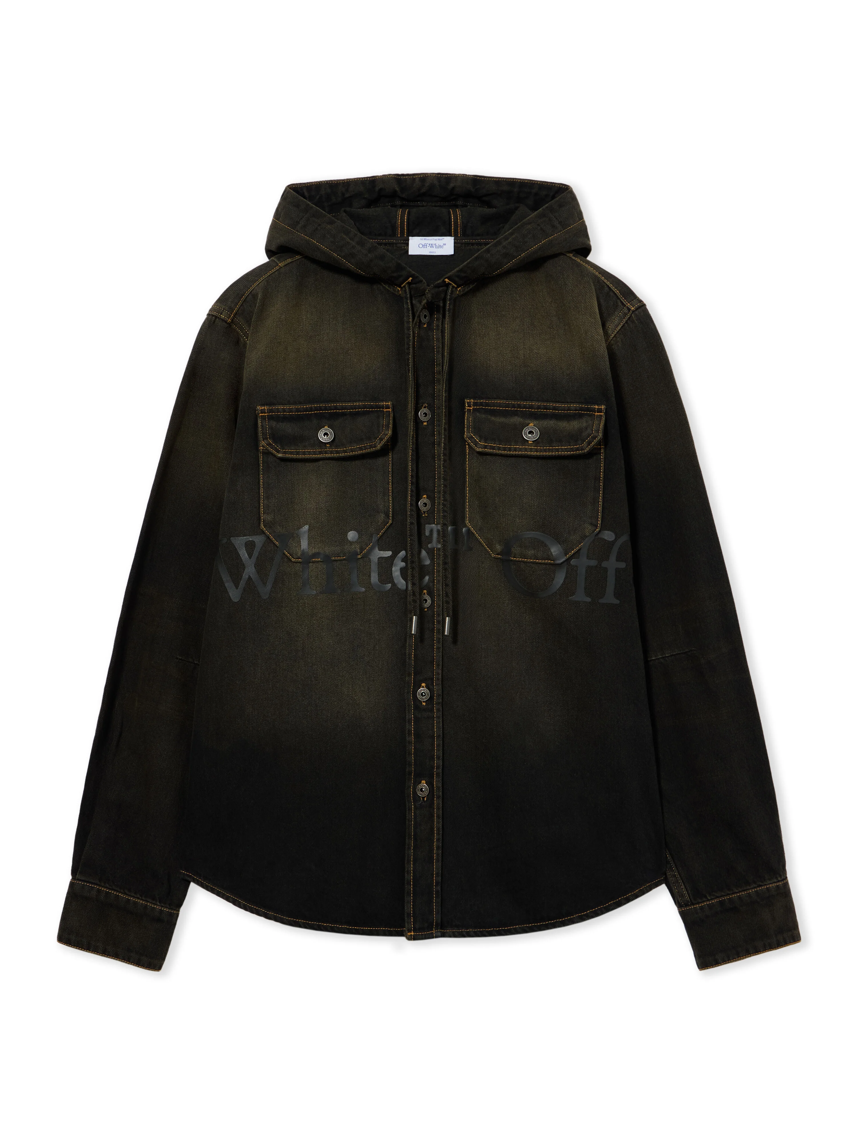 Bookish Hooded Denim Shirt - 1