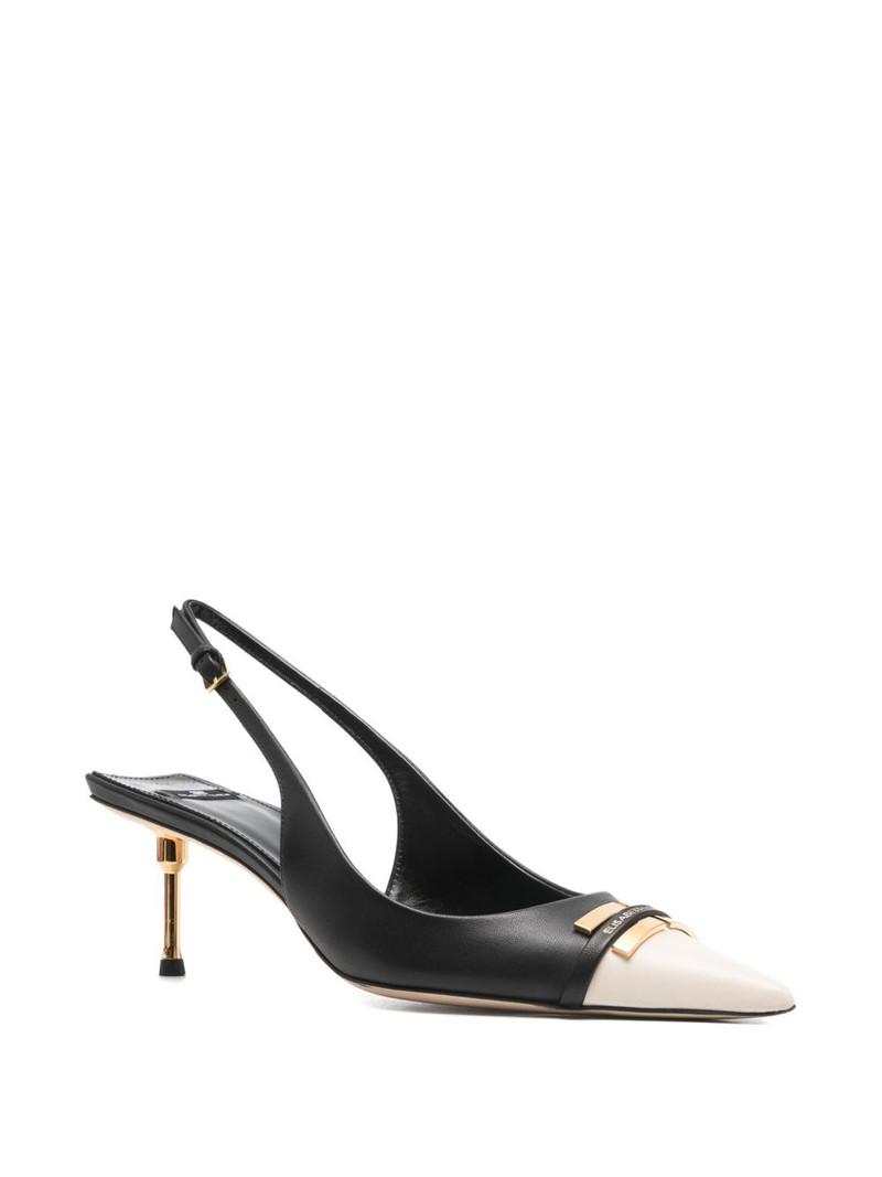ELISABETTA FRANCHI two-tone buckle pumps outlook