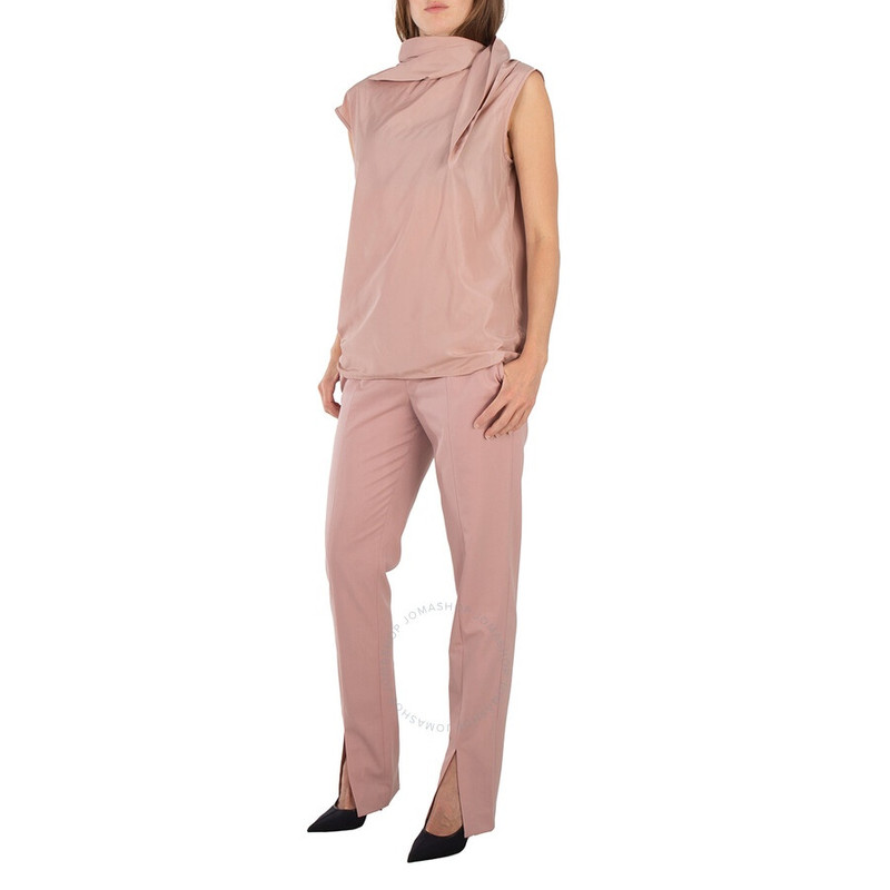 Tibi Toffee Wool-Blend Cassius Suiting Slim Pants - 1