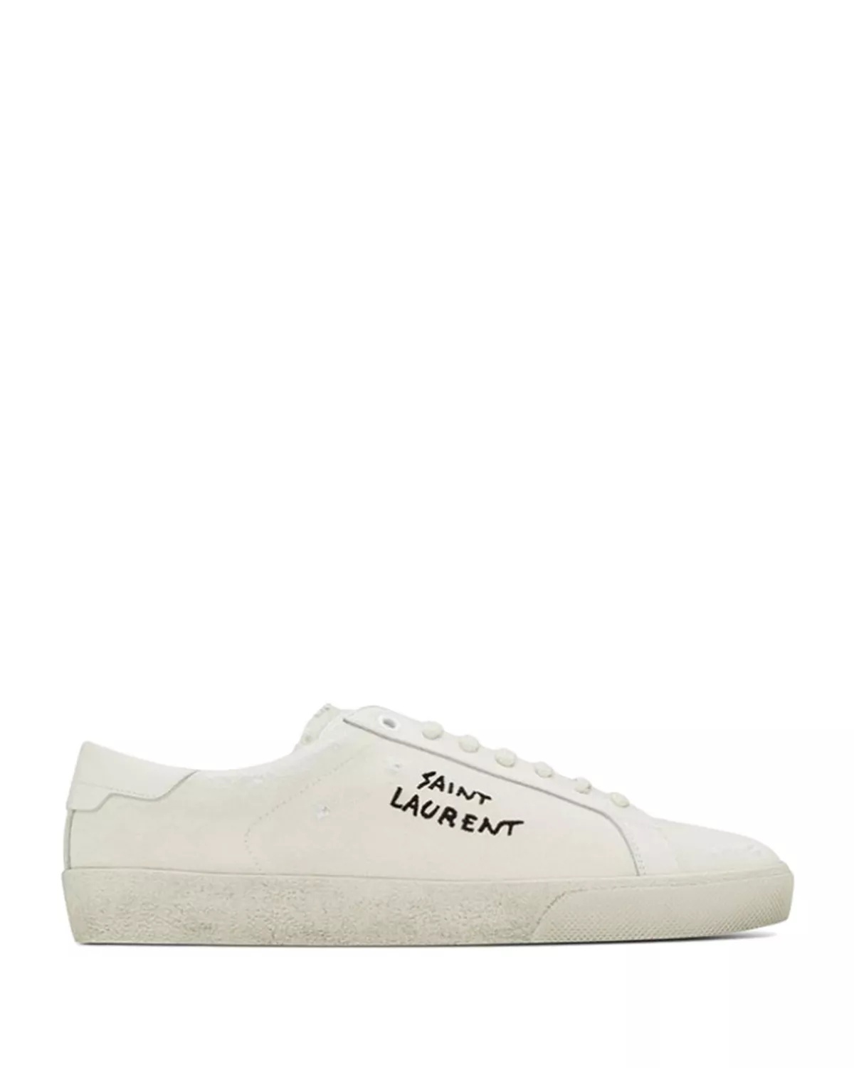 Court Classic Sl/06 Embroidered Sneakers in Canvas and Leather - 1