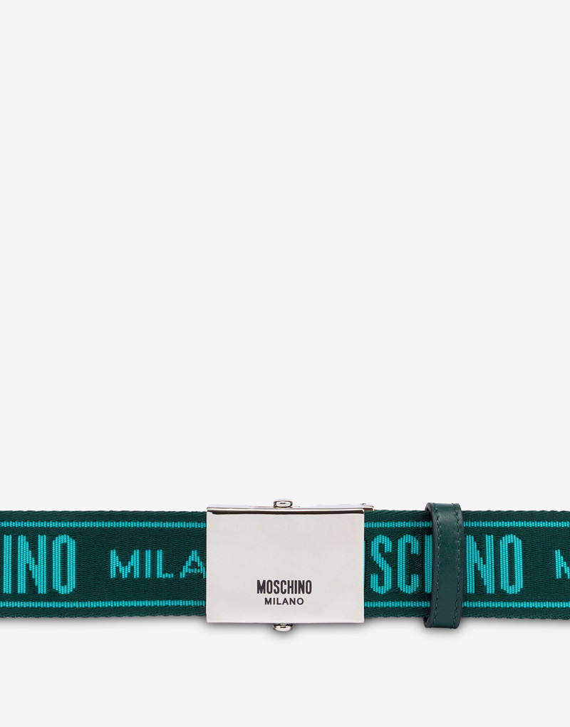 Moschino JACQUARD LOGO RIBBON BELT outlook