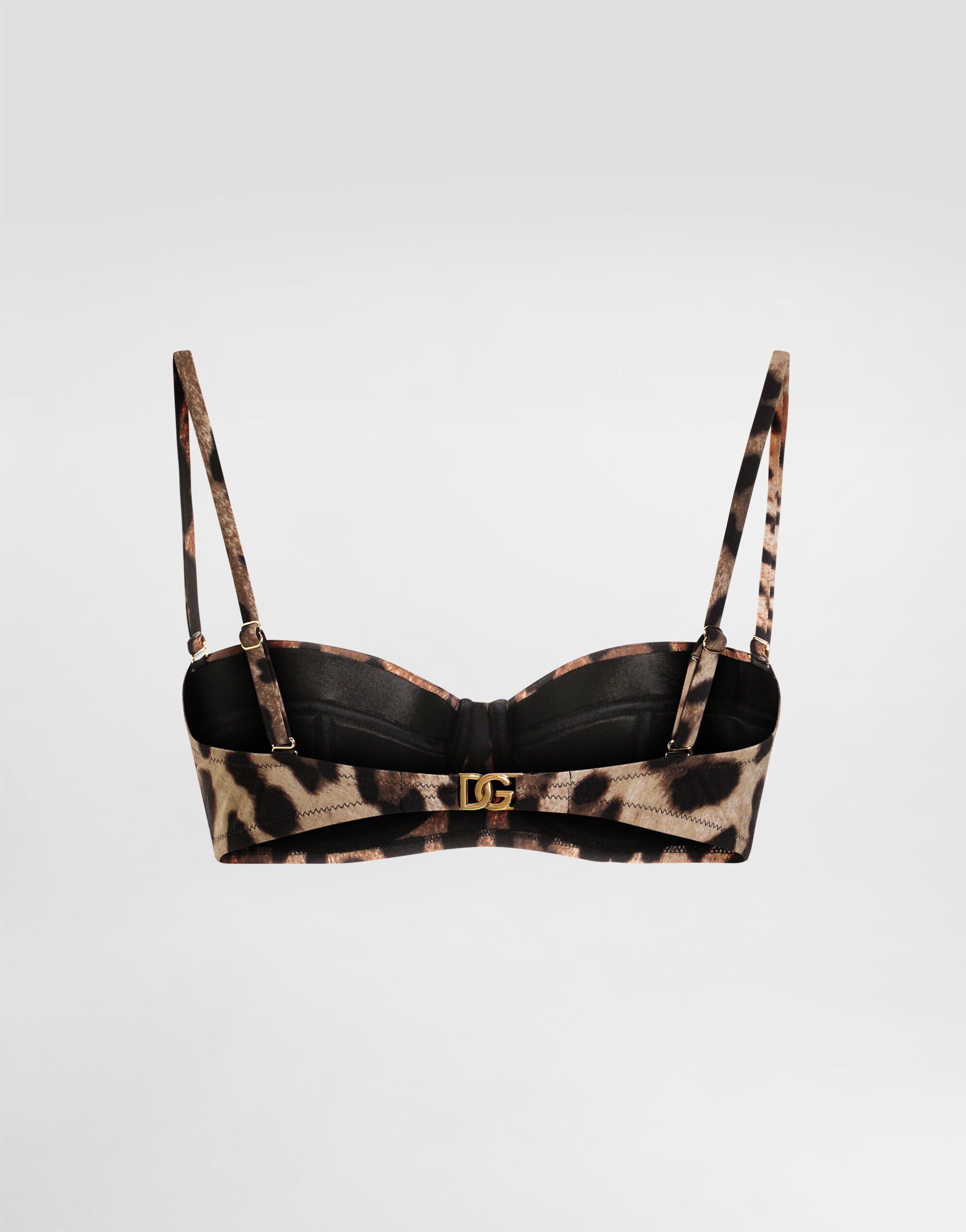Leopard-print balconette bikini top - 3