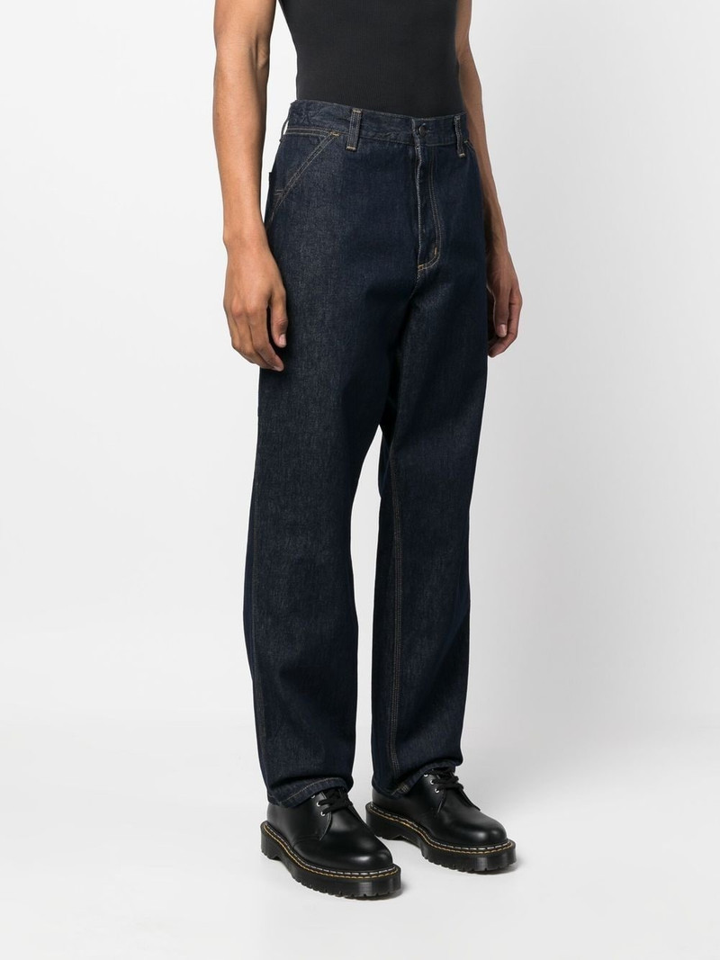 logo-patch denim trousers 3