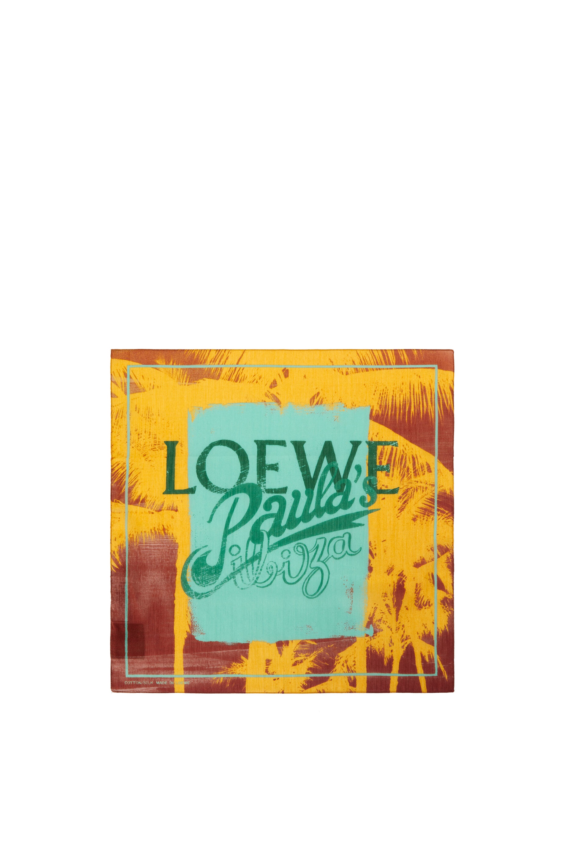 Palm bandana in cotton and silk - 1