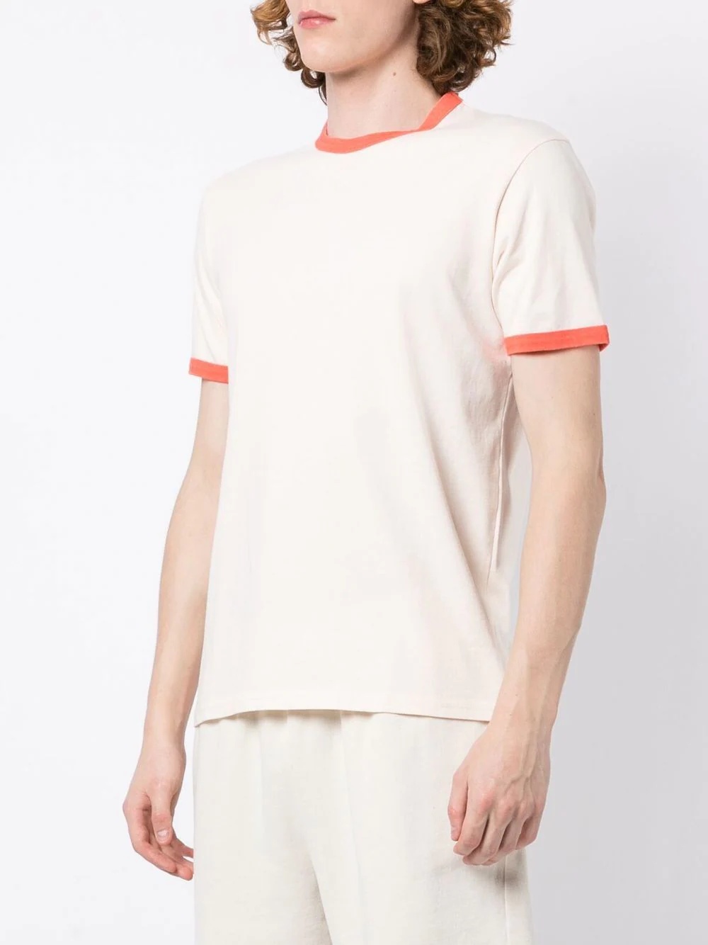 contrast-trim cotton T-Shirt - 3