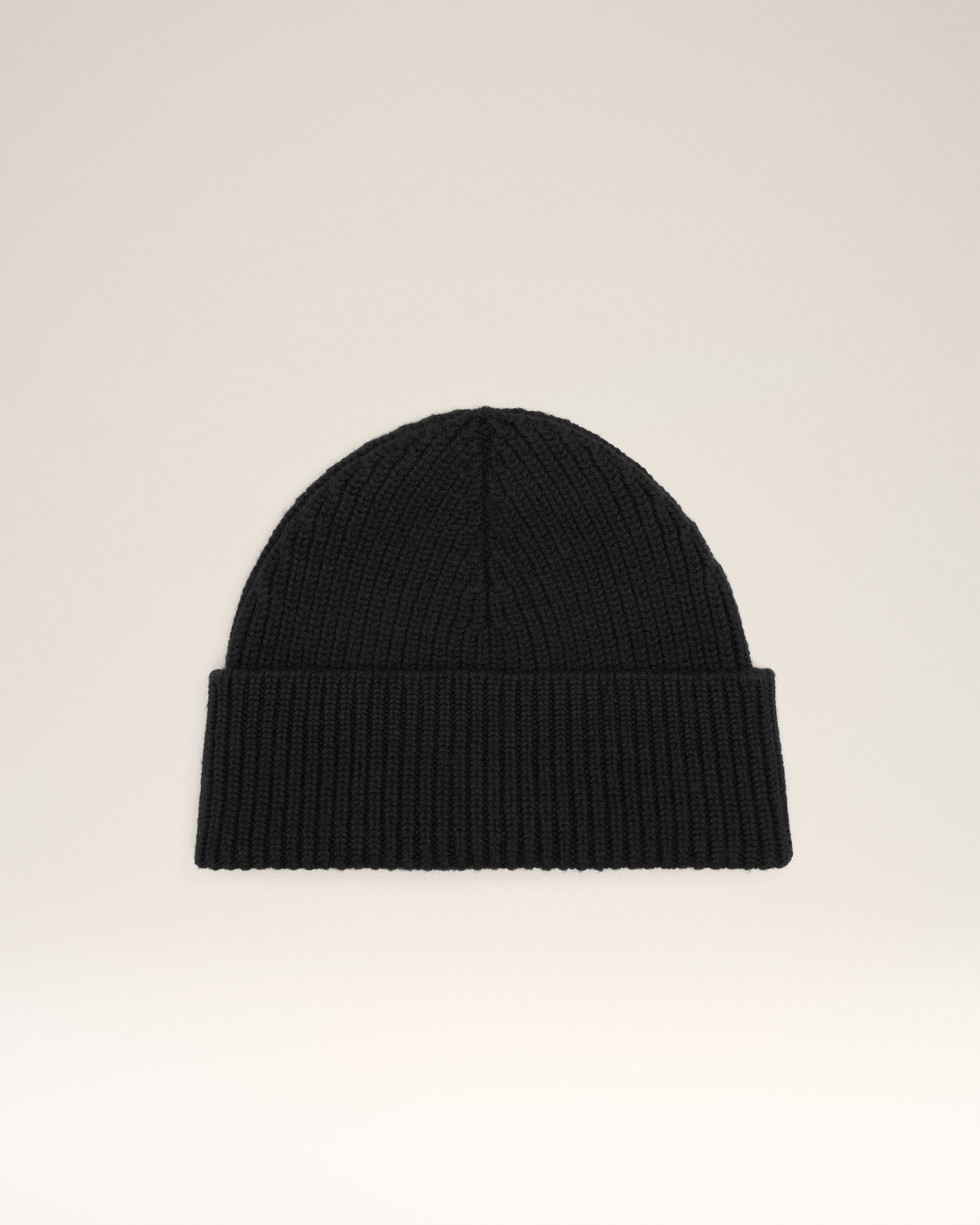 BLACK WOOL AMI DE COEUR BEANIE - 4