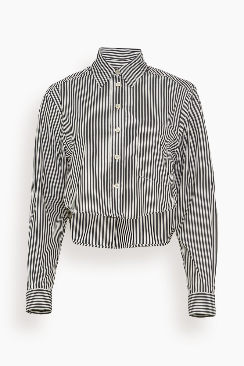 Fleora Top in Black/Ecru 1